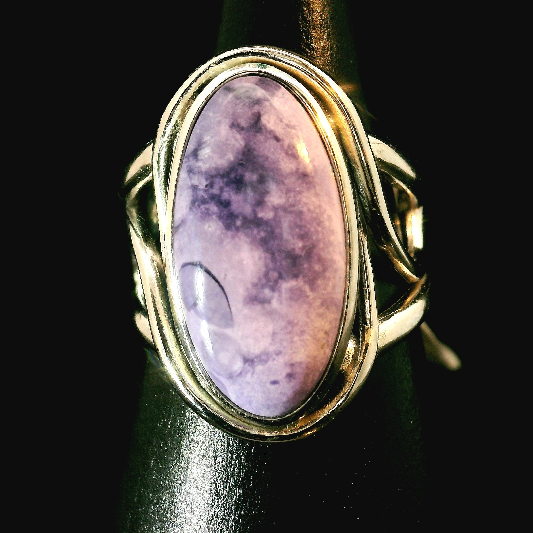 Tiffany Stone Cuff Ring .925 Silver for Harmonizing your Relationships and Pleasure