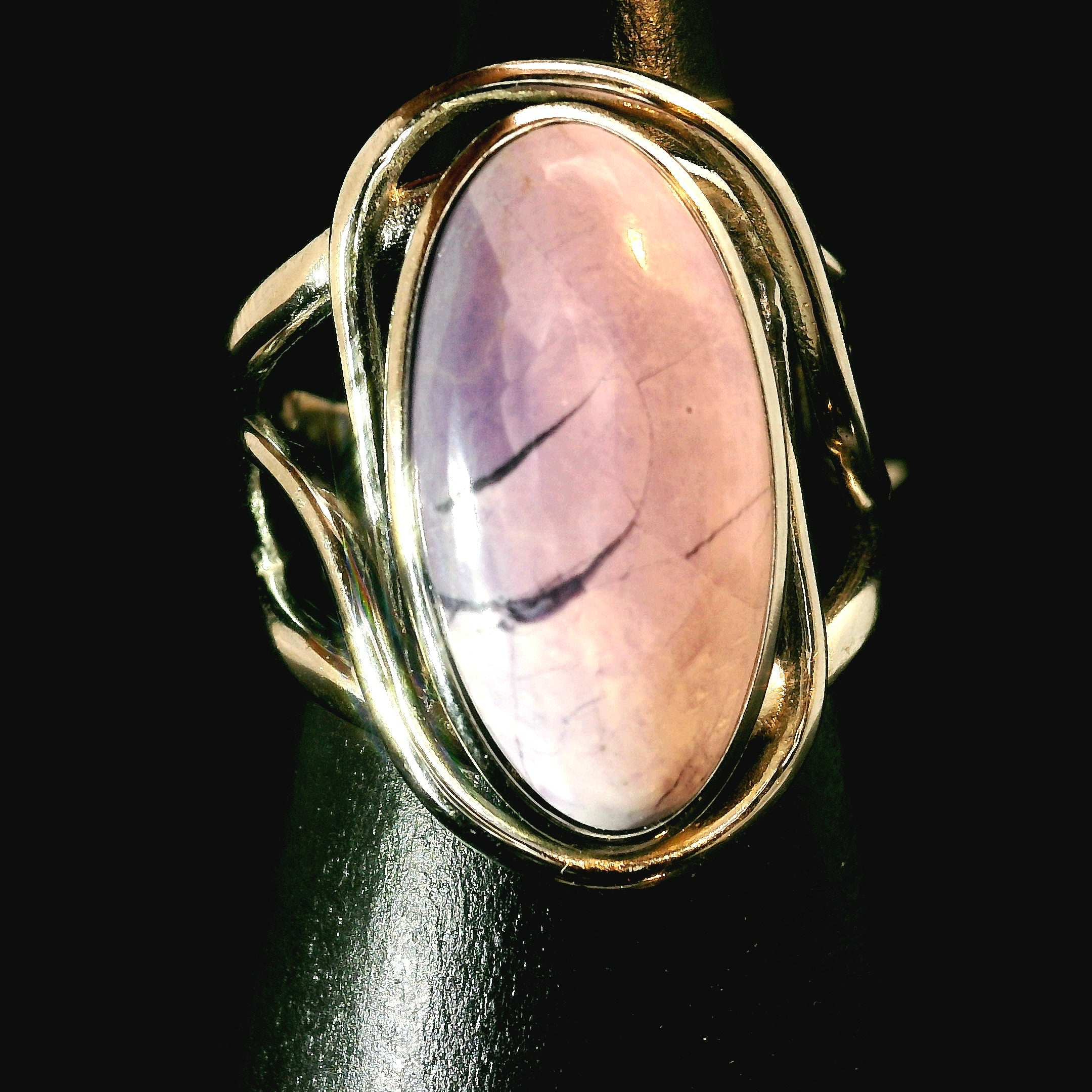 Tiffany Stone Cuff Ring .925 Silver for Harmonizing your Relationships and Pleasure