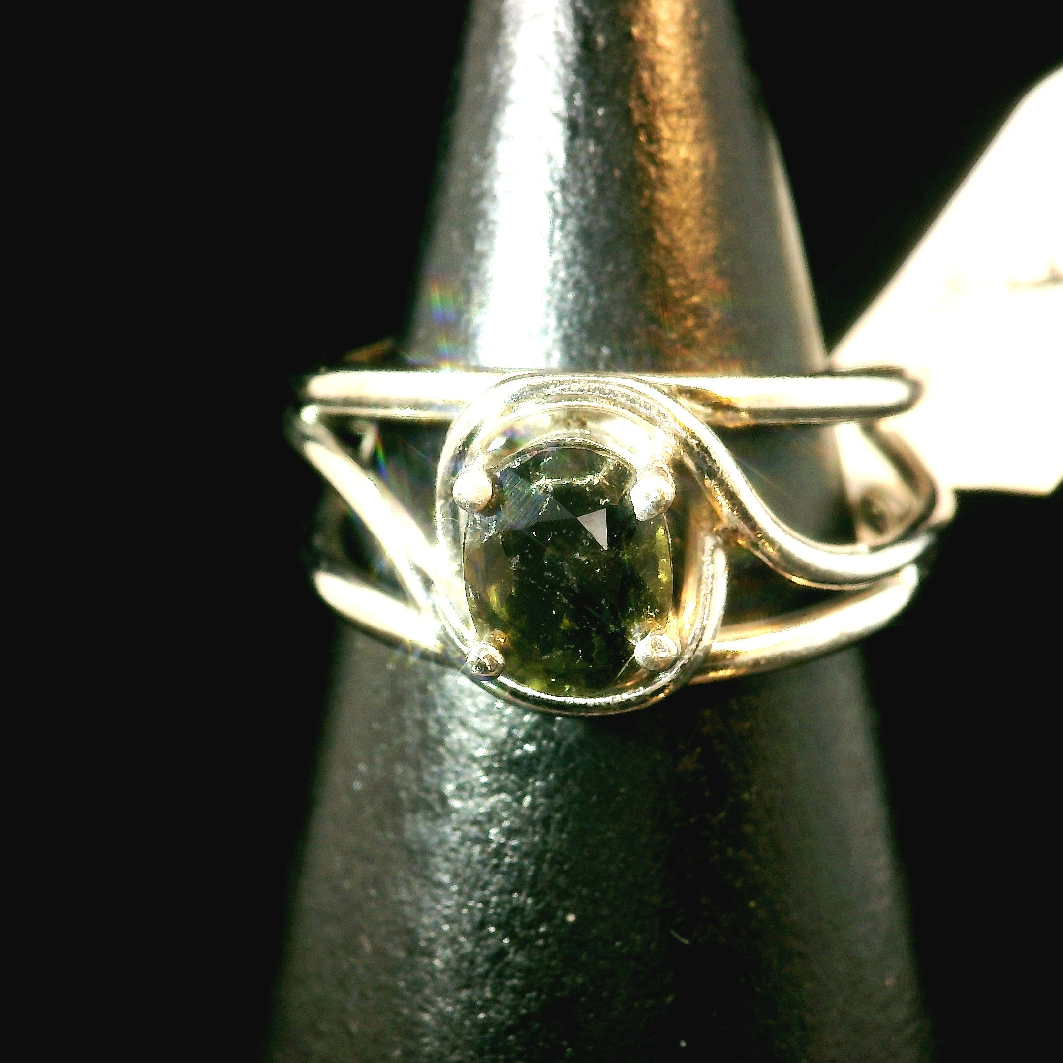 Kornerupine Midi Cuff Ring .925 Silver for Harmony, New Ideas & Relationships and Manifestation