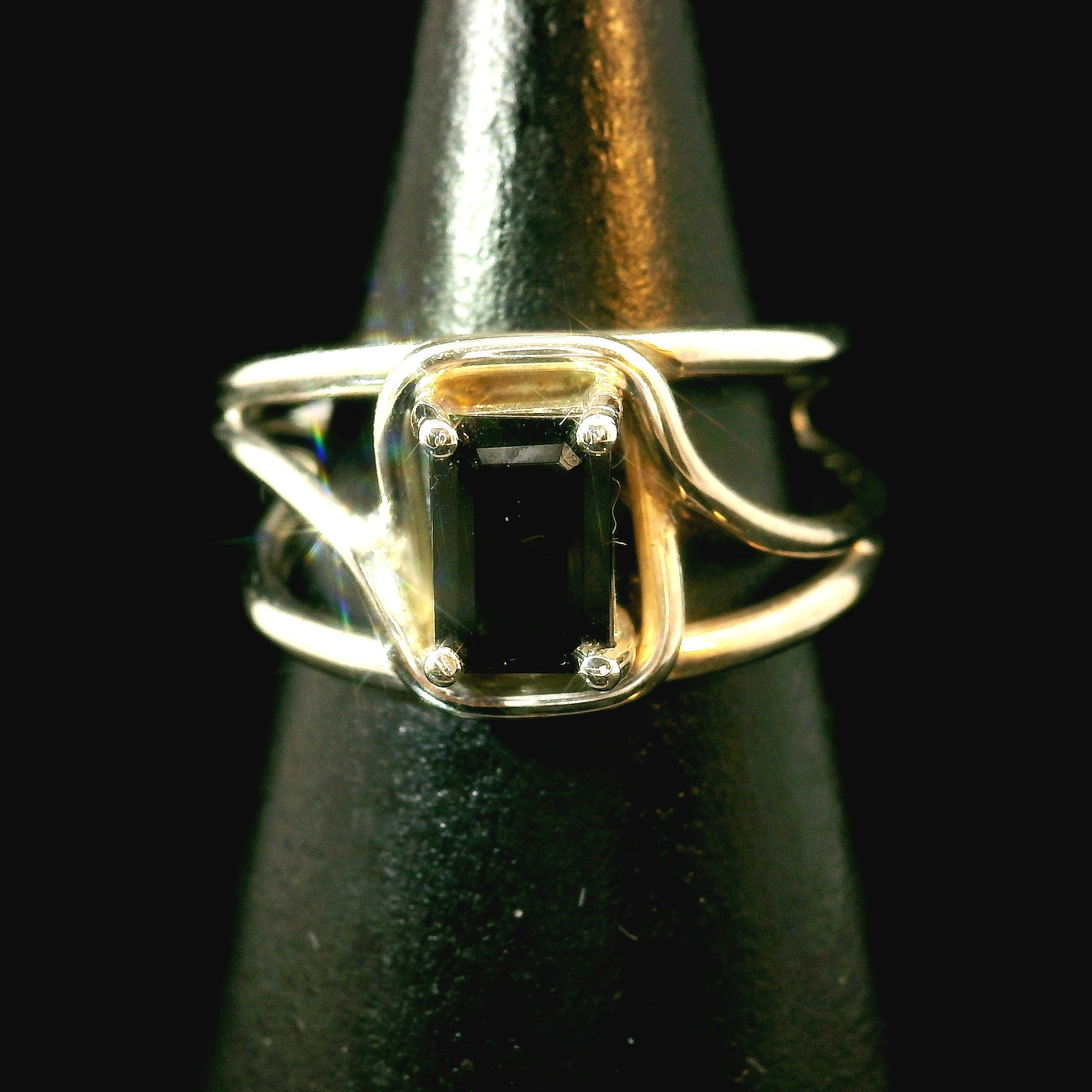 Kornerupine Midi Cuff Ring .925 Silver for Harmony, New Ideas & Relationships and Manifestation