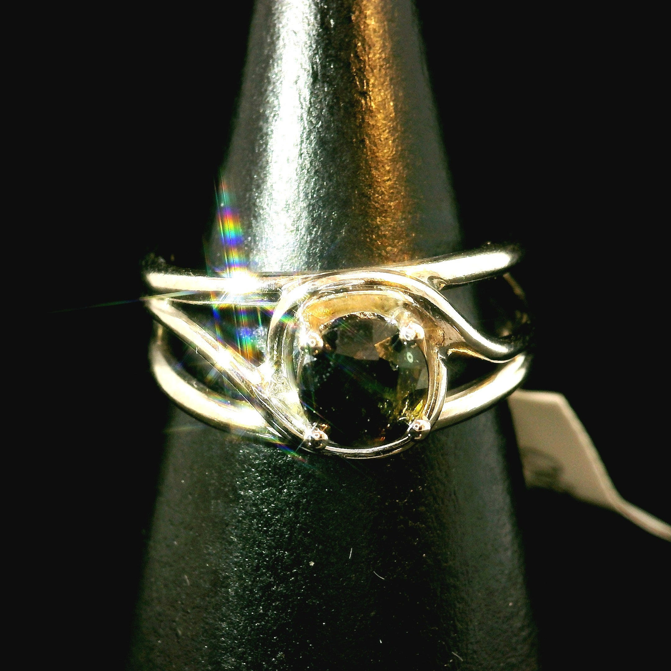 Kornerupine Midi Cuff Ring .925 Silver for Harmony, New Ideas & Relationships and Manifestation