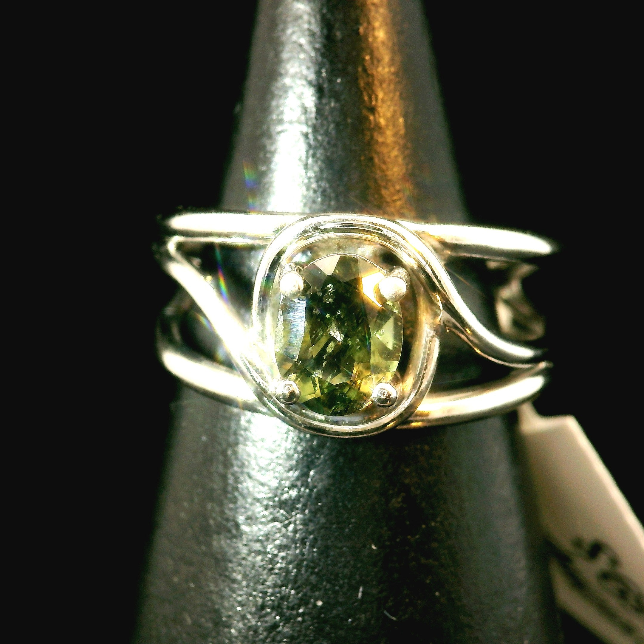 Kornerupine Midi Cuff Ring .925 Silver for Harmony, New Ideas & Relationships and Manifestation