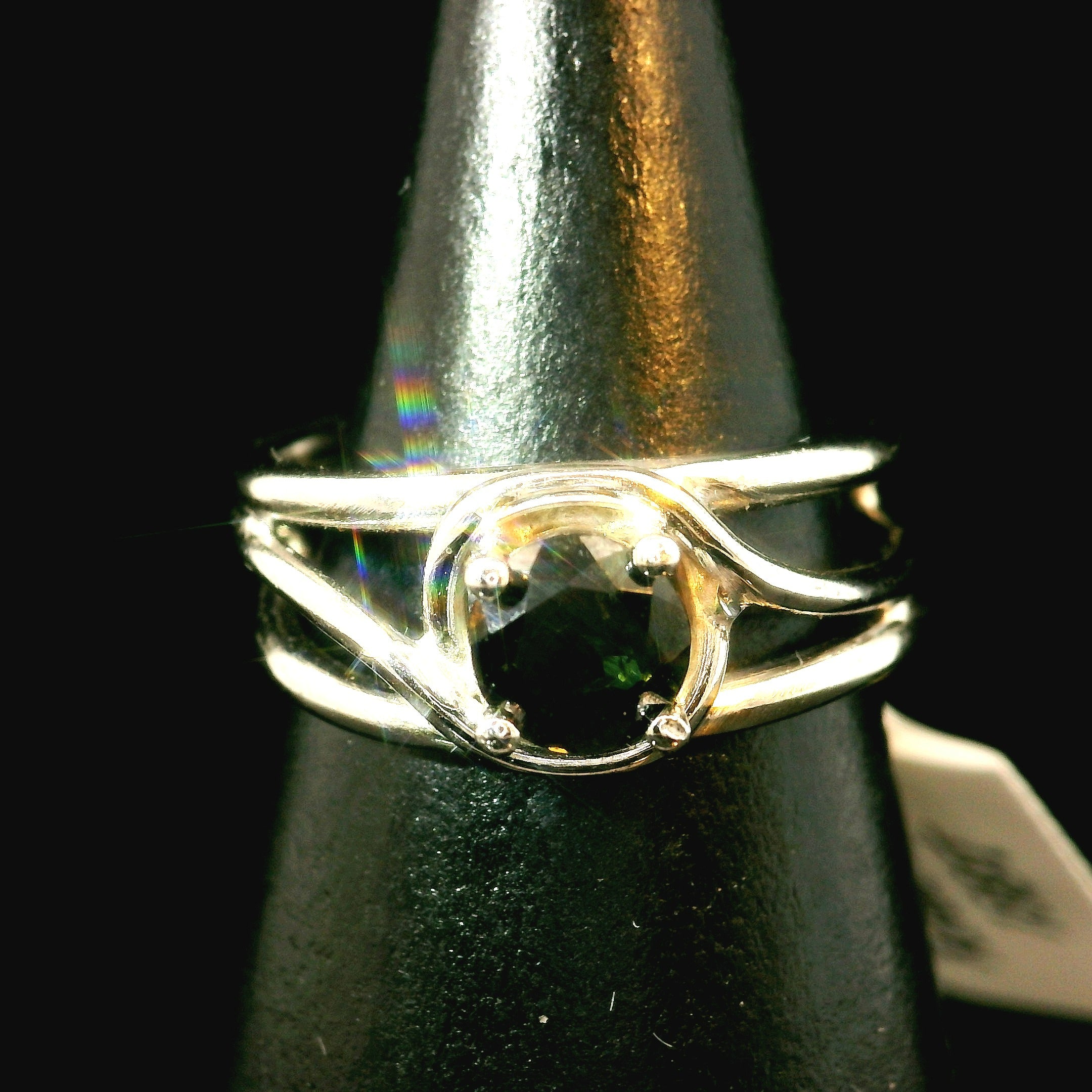 Kornerupine Midi Cuff Ring .925 Silver for Harmony, New Ideas & Relationships and Manifestation