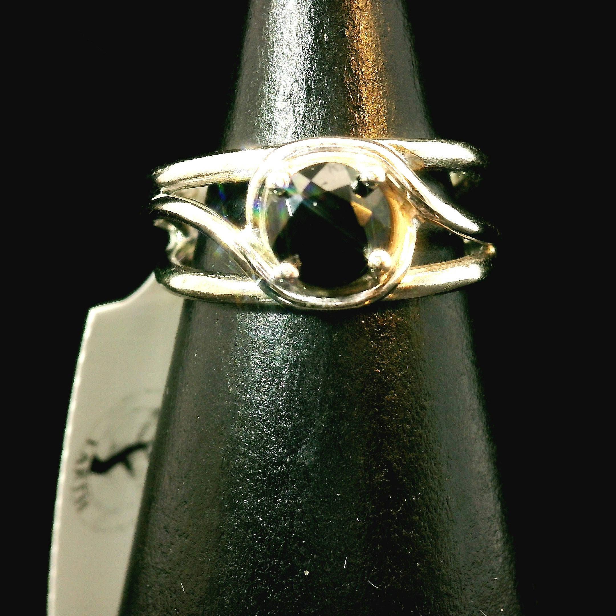 Kornerupine Midi Cuff Ring .925 Silver for Harmony, New Ideas & Relationships and Manifestation