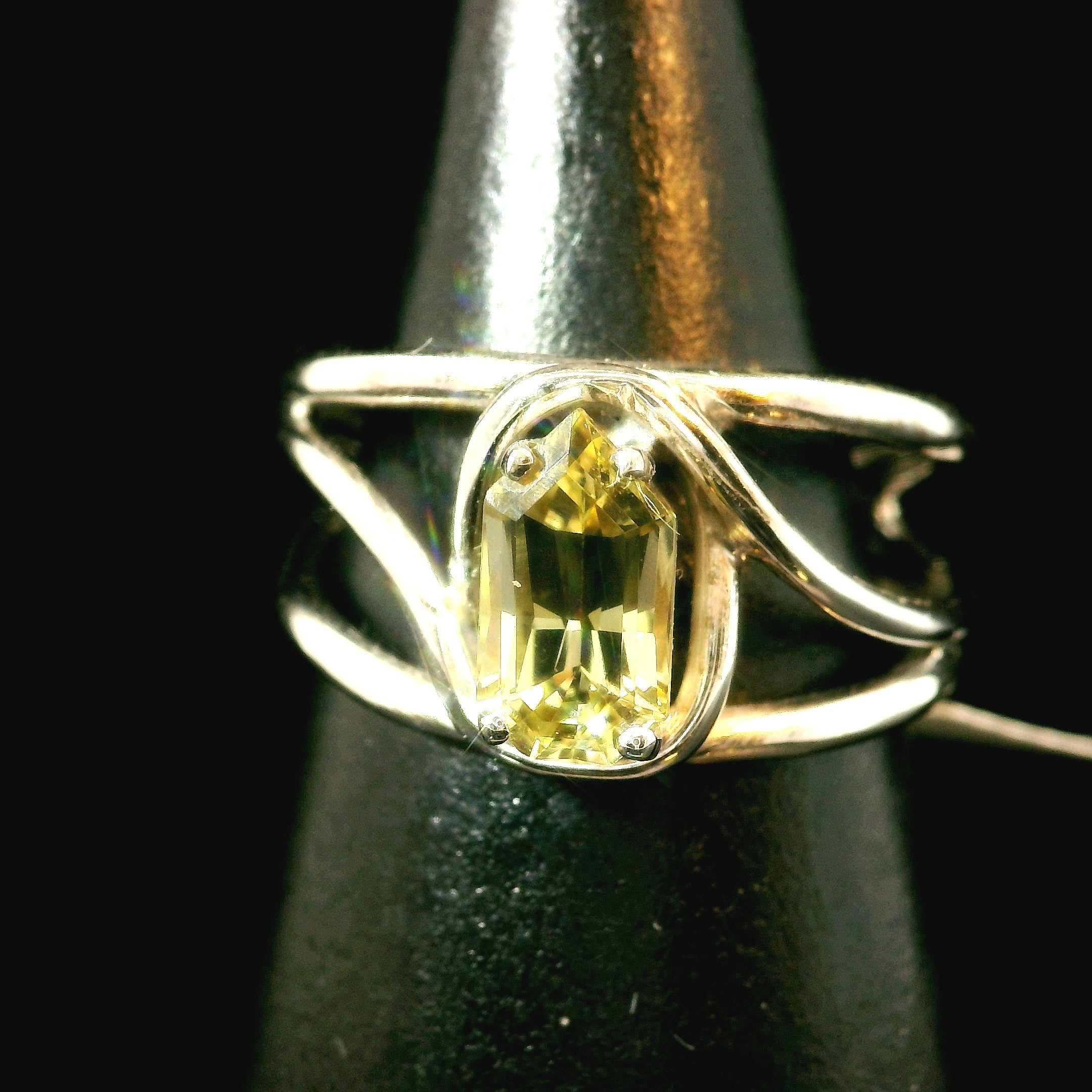 Kornerupine Midi Cuff Ring .925 Silver for Harmony, New Ideas & Relationships and Manifestation