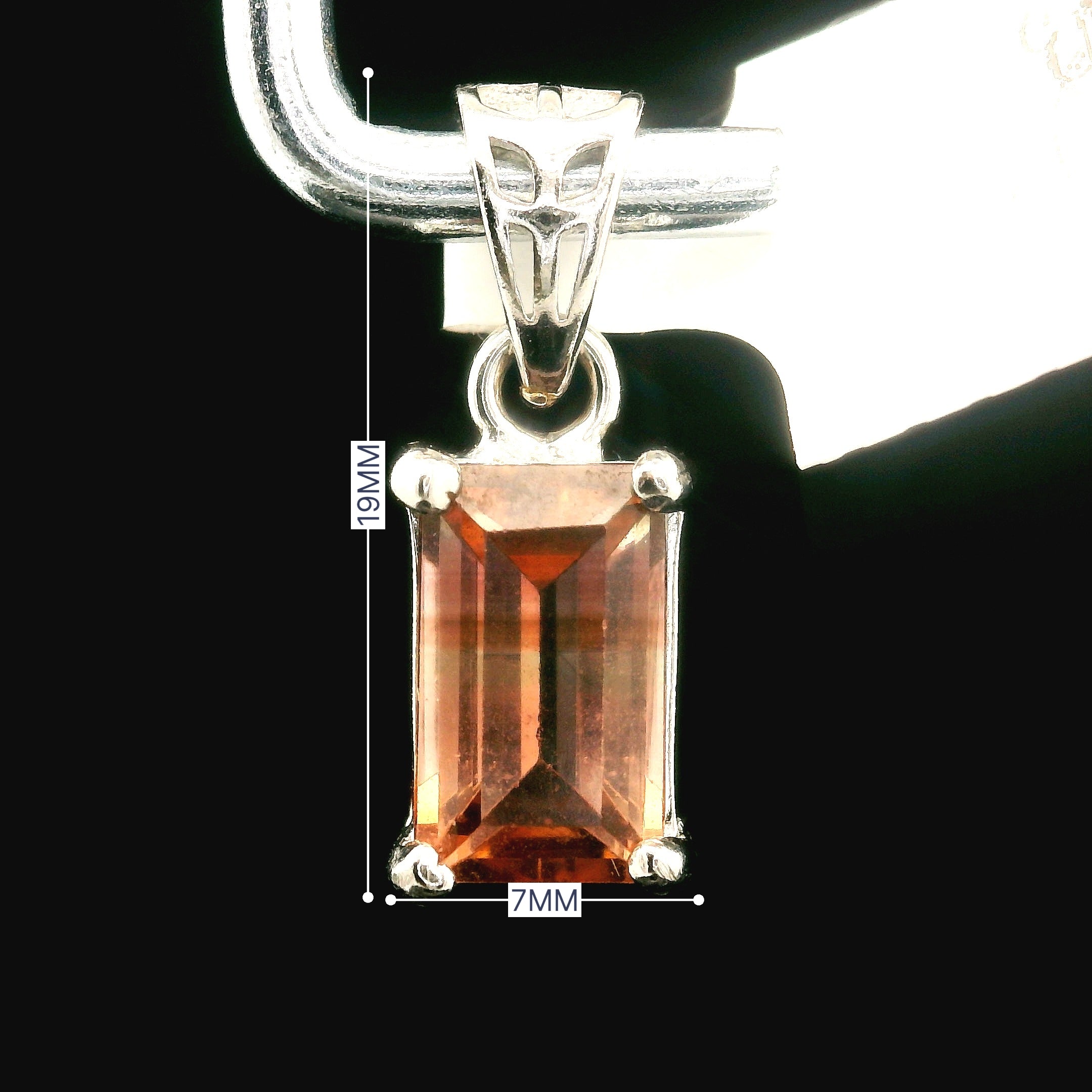 Pink Tourmaline Pendant .925 Silver for Removing Insecurities and Helping Inspire Creativity