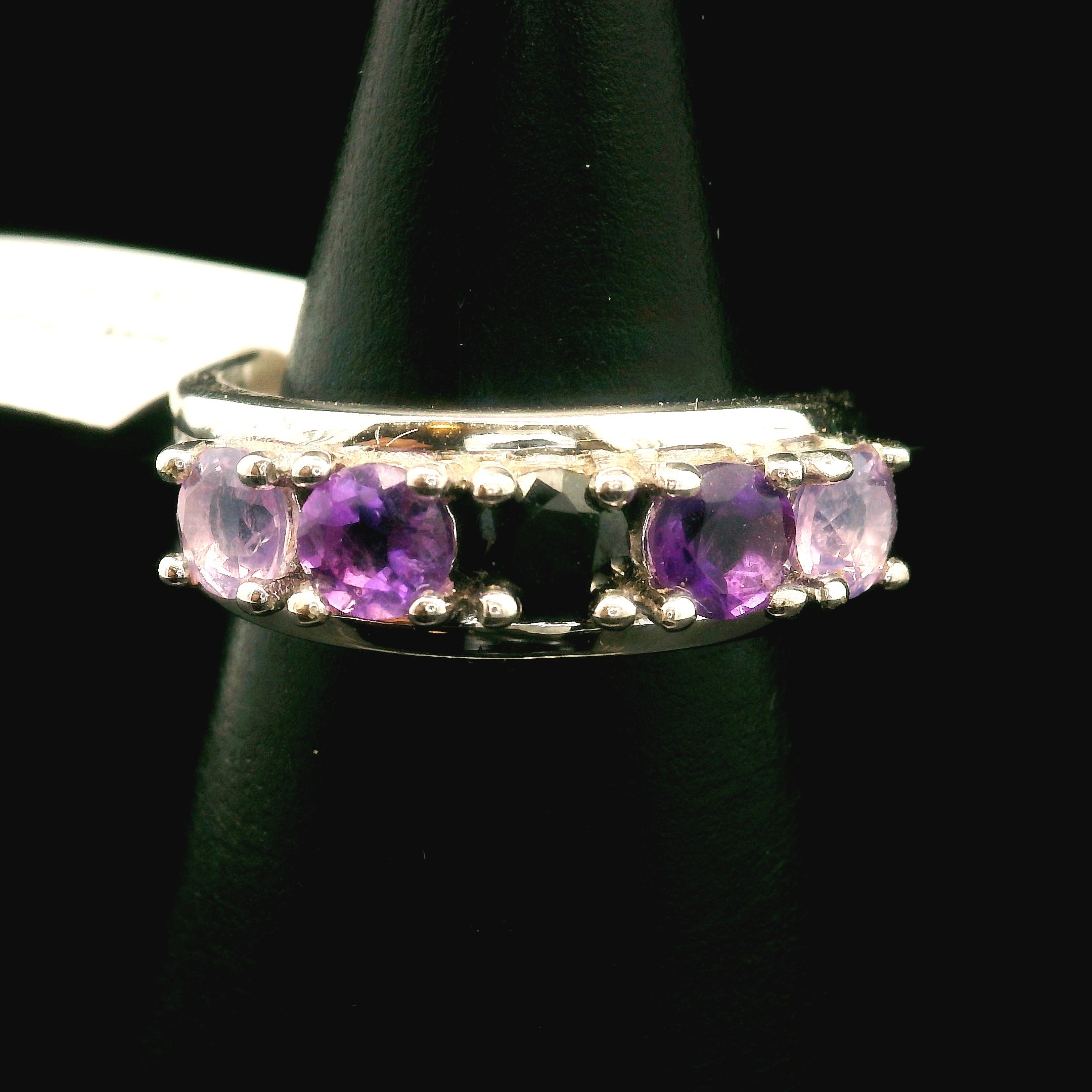 Multi-stone Stacker Cuff Ring .925 Silver for Healing, Intention Setting and Manifesting your Desires