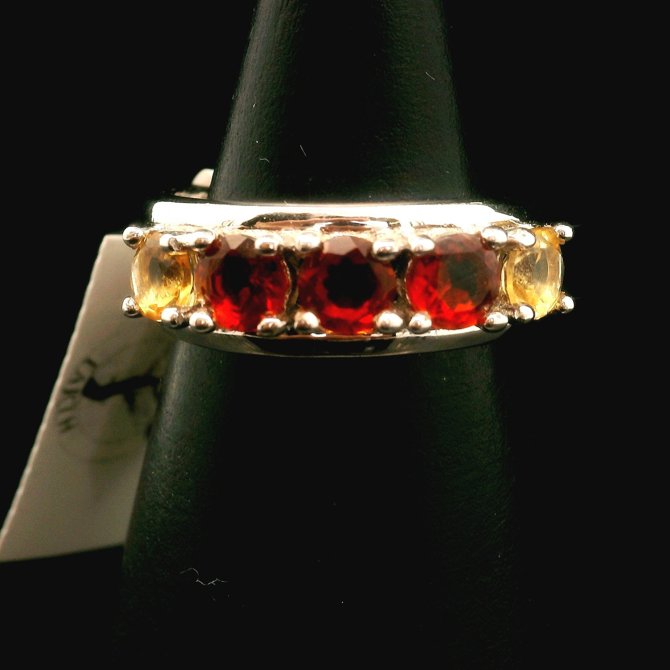 Multi-stone Stacker Cuff Ring .925 Silver for Healing, Intention Setting and Manifesting your Desires