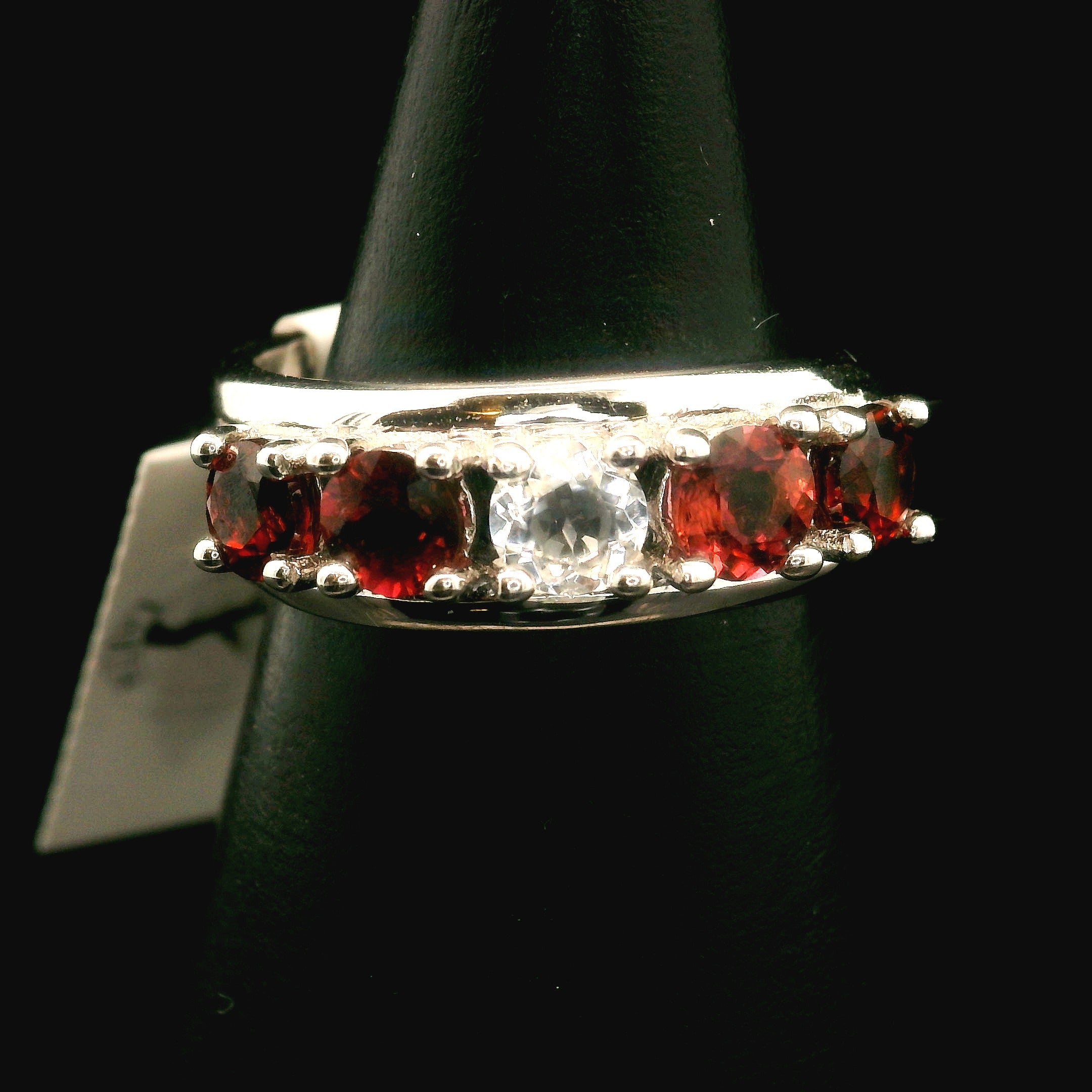 Multi-stone Stacker Cuff Ring .925 Silver for Healing, Intention Setting and Manifesting your Desires