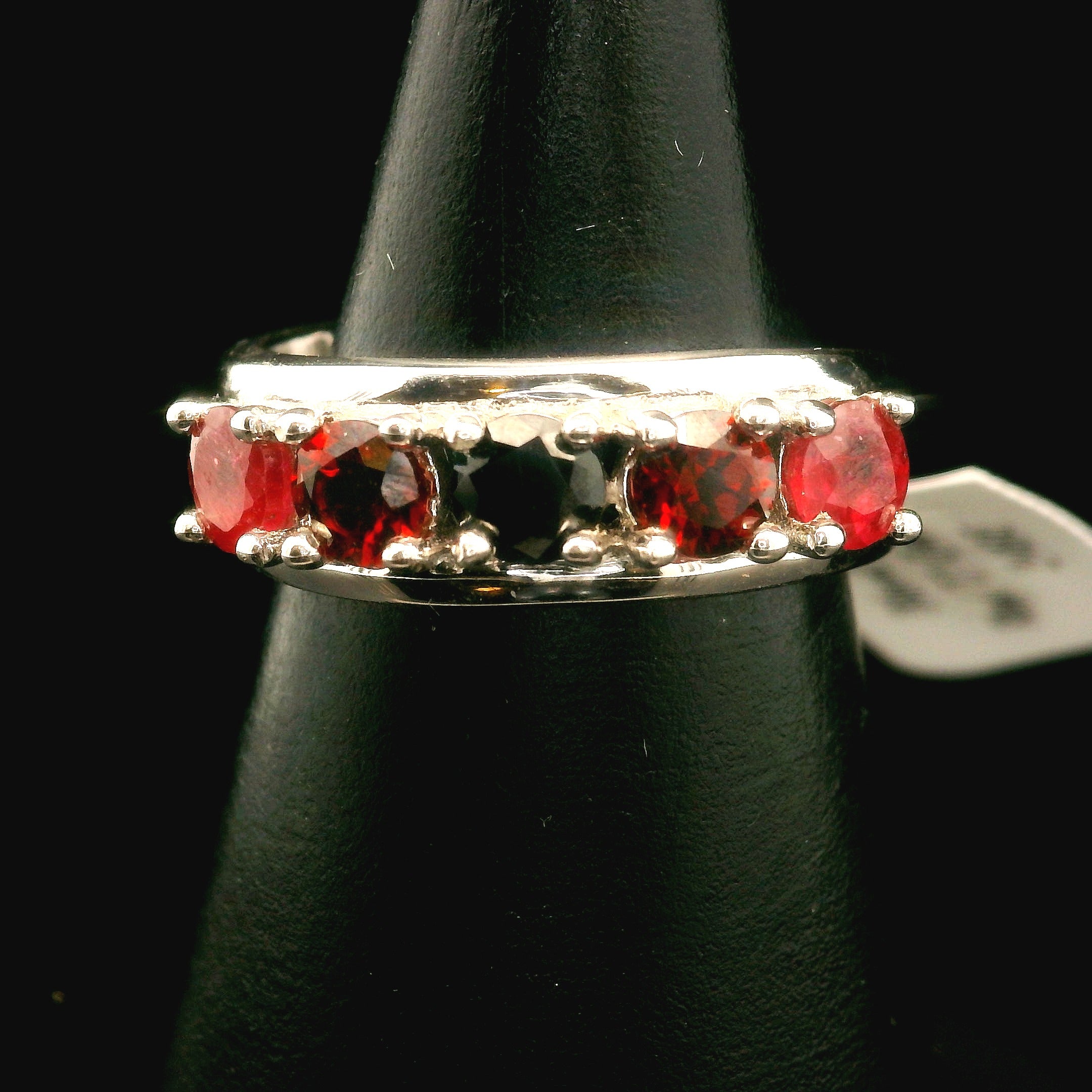 Multi-stone Stacker Cuff Ring .925 Silver for Healing, Intention Setting and Manifesting your Desires