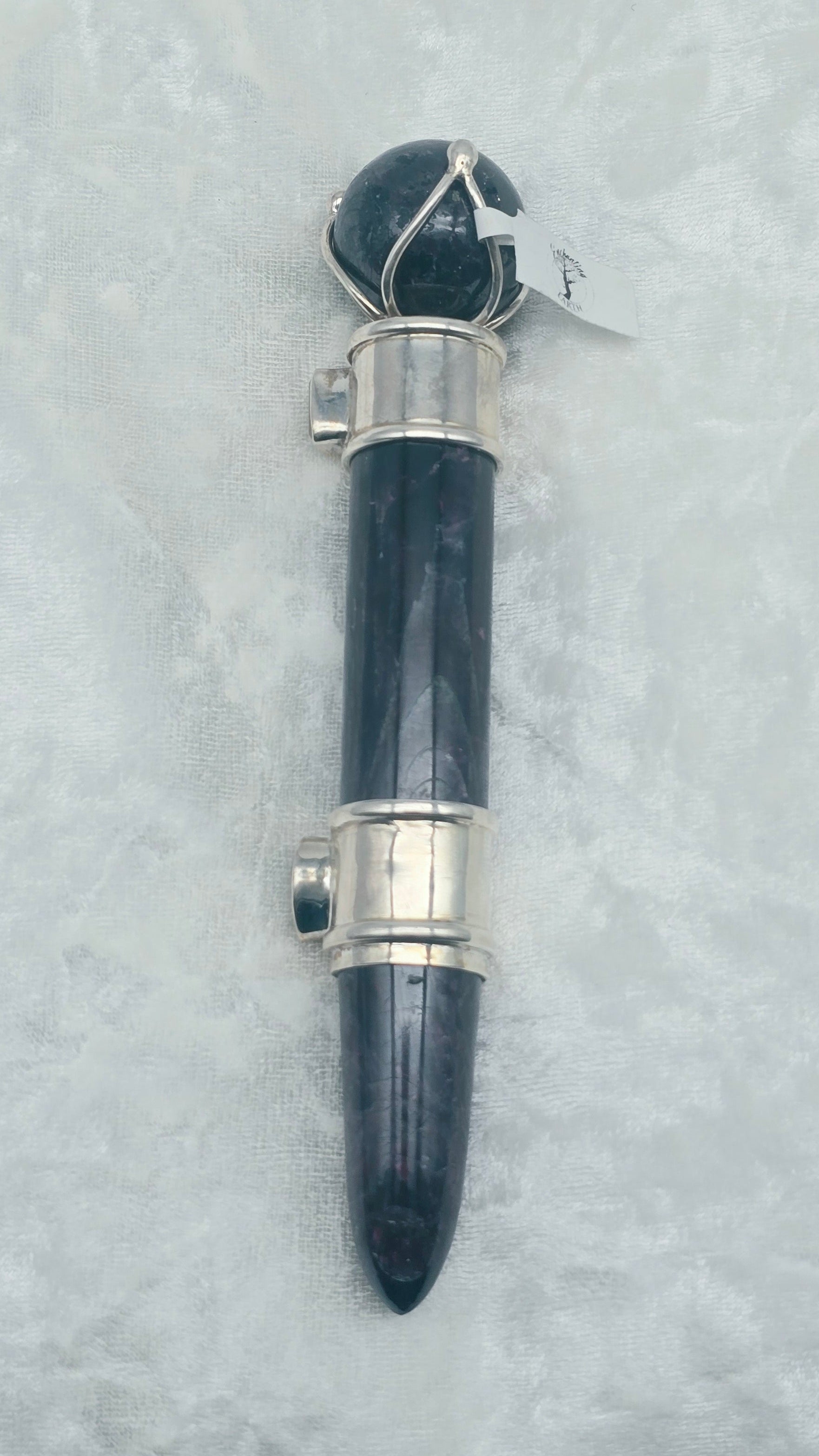 One of a Kind Magic Wand ~ Garnet with Scapolite Gemstones for Transformation, Grounding and Self-Discovery
