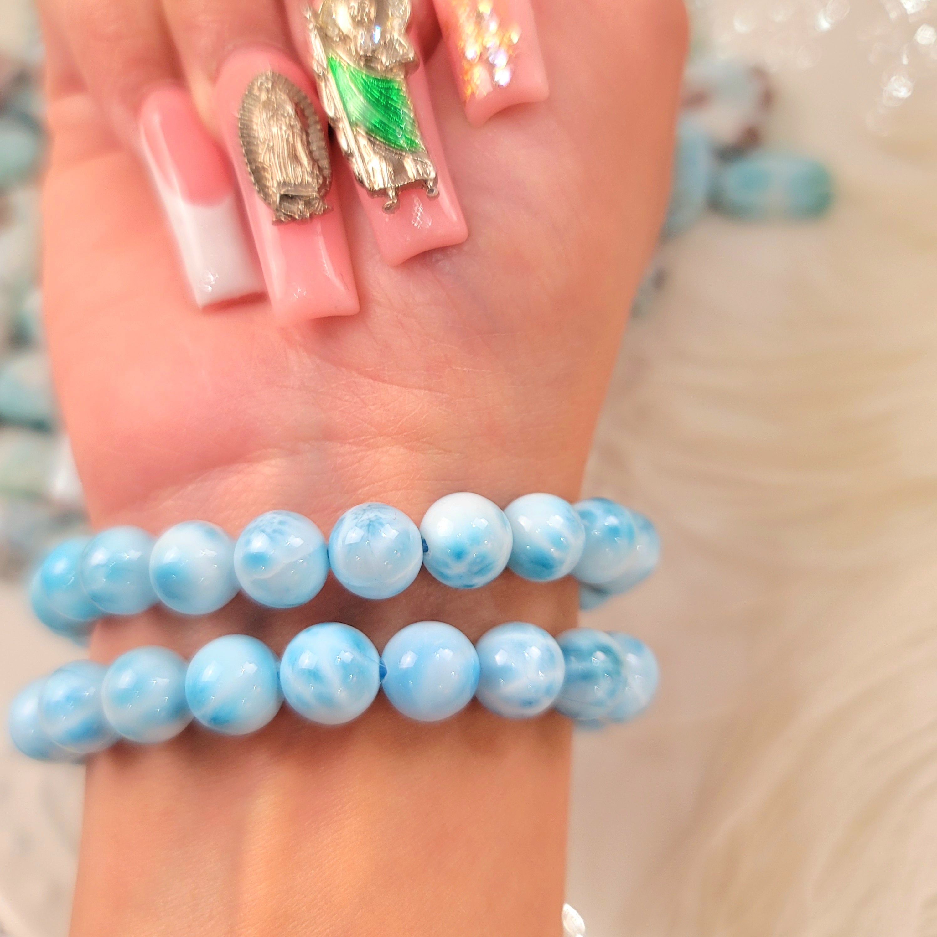 Larimar Bracelet (AAAA Grade) for Calm & Tranquility