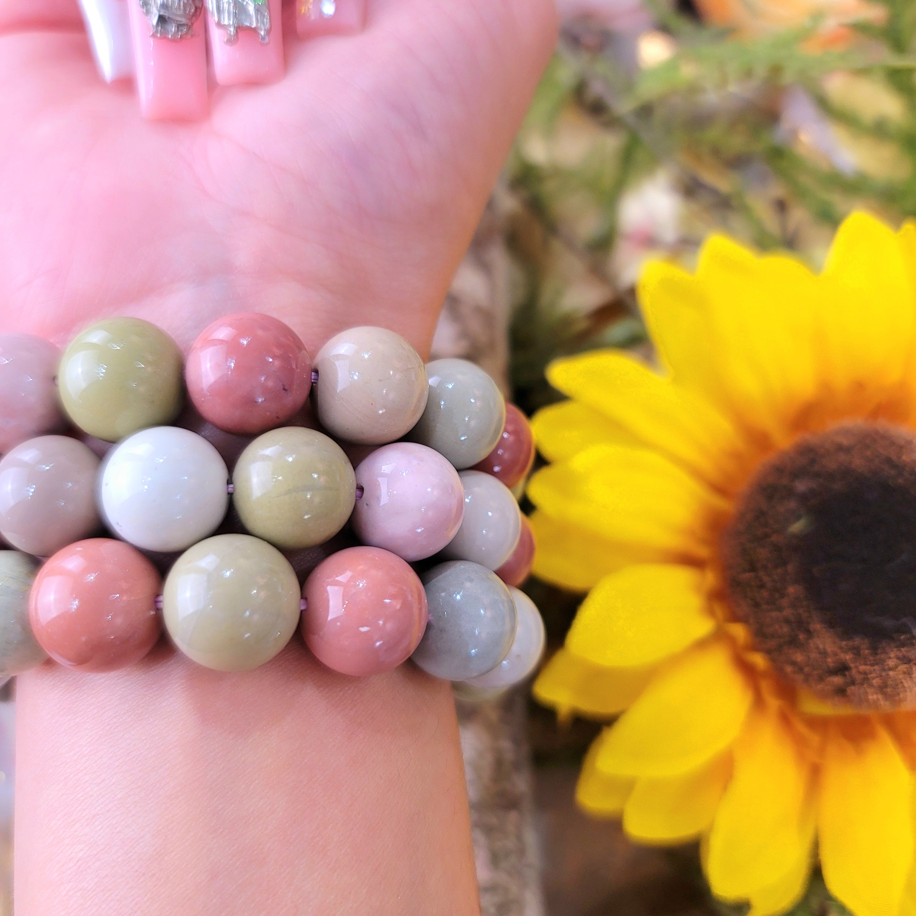 Alashan Agate Multi Bracelet for Soothing your Heart