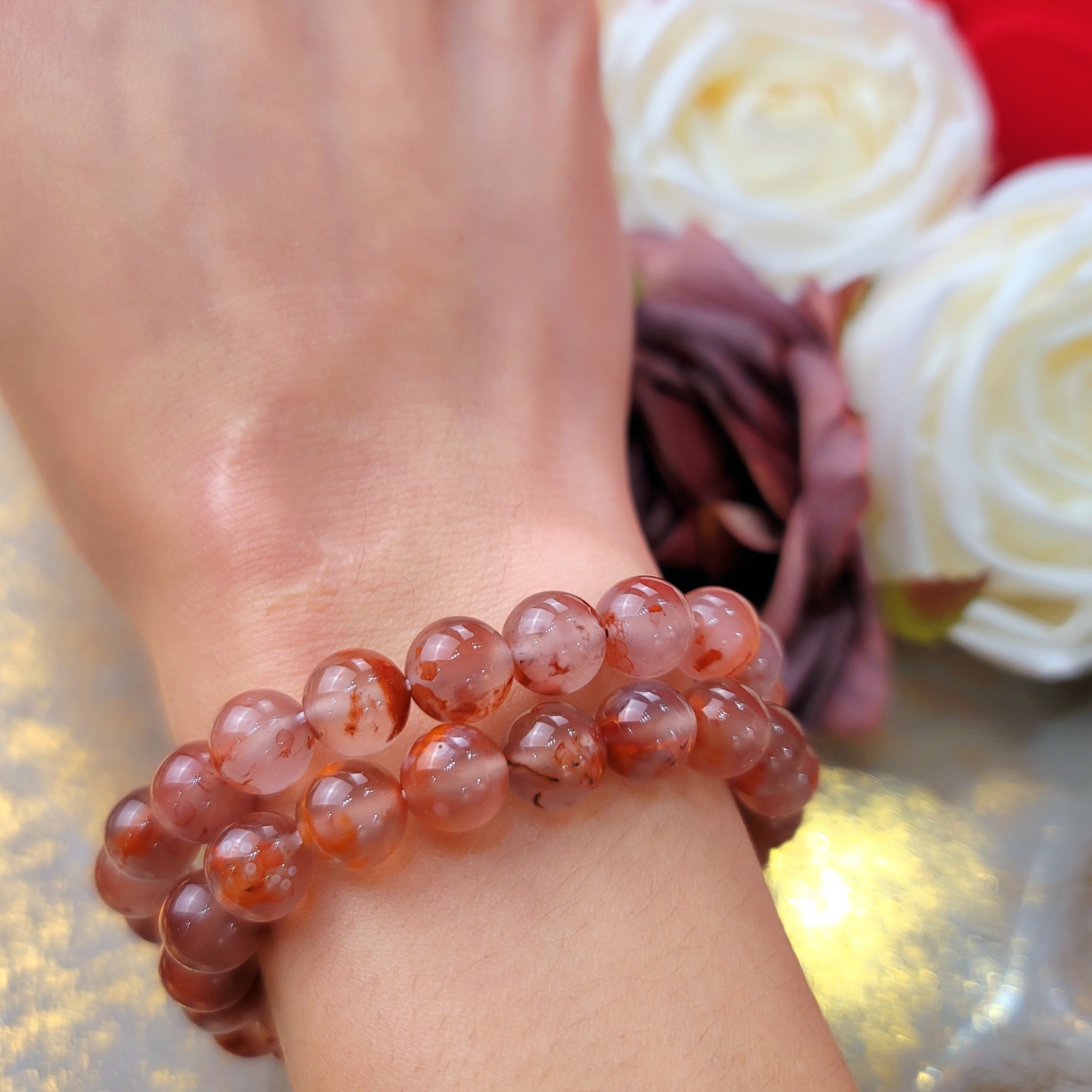 Red Agate Cinnabar Bracelet for Creativity, Empowerment and Transformation