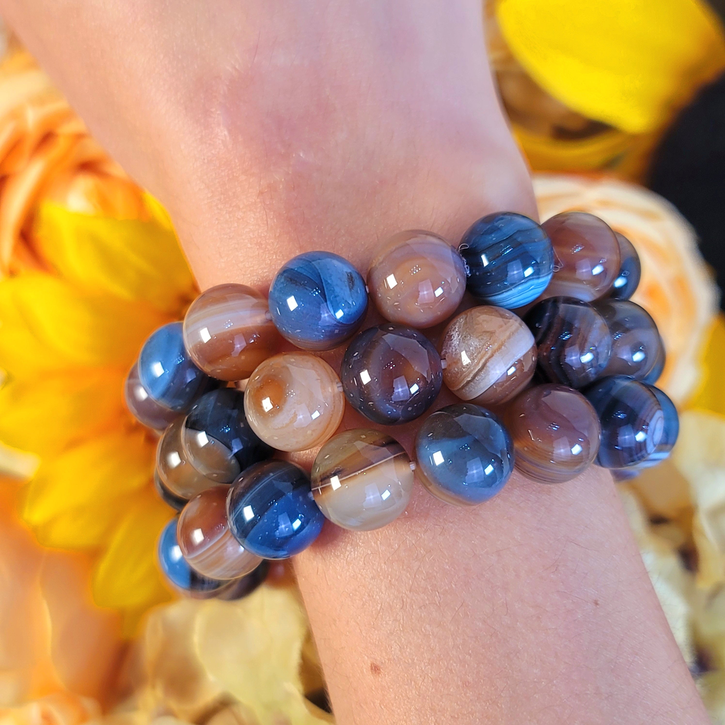 Botswana Agate Bracelet (AAA Grade) for Hope, Protection and Strength