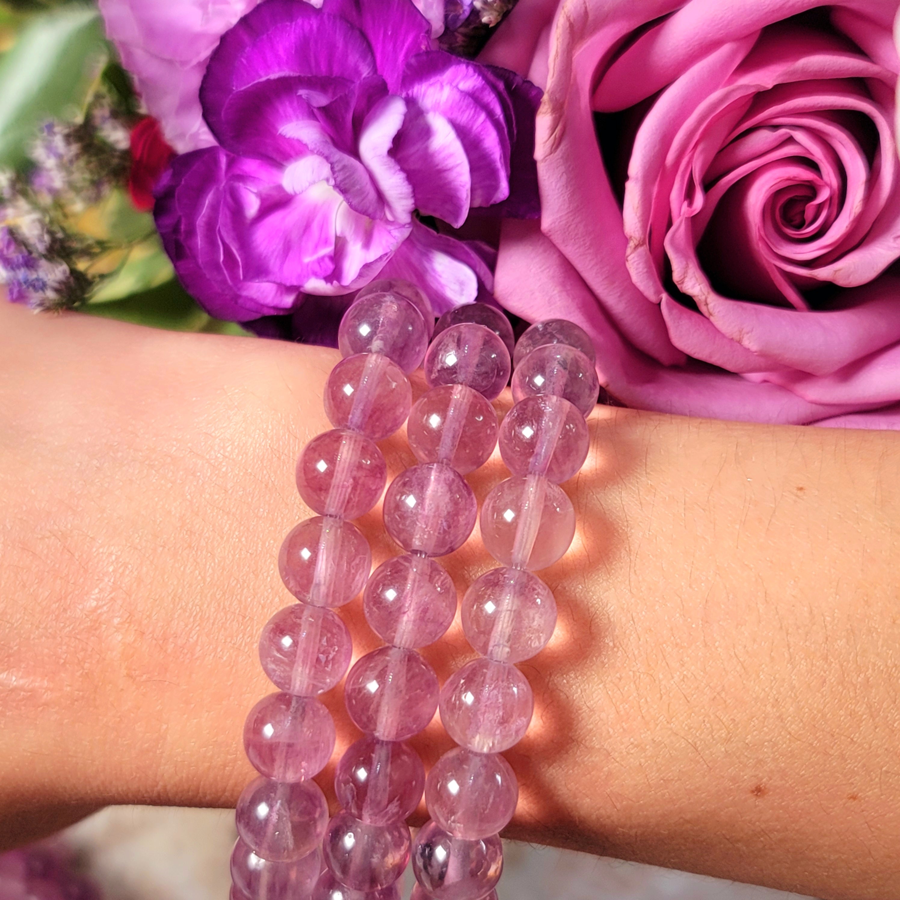 Pastel Purple Fluorite Bracelet for Focus, Intuition and Stress Relief