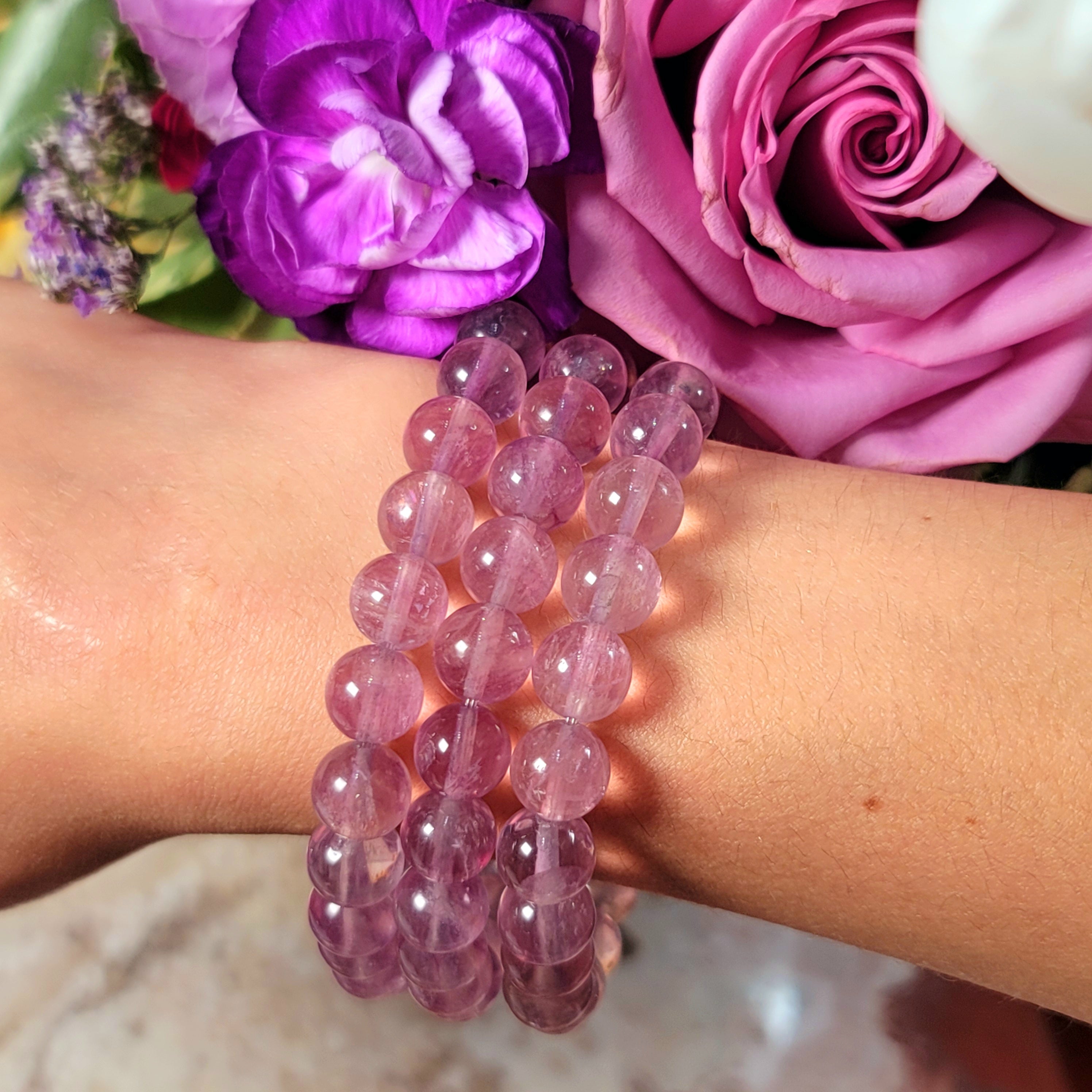 Pastel Purple Fluorite Bracelet for Focus, Intuition and Stress Relief