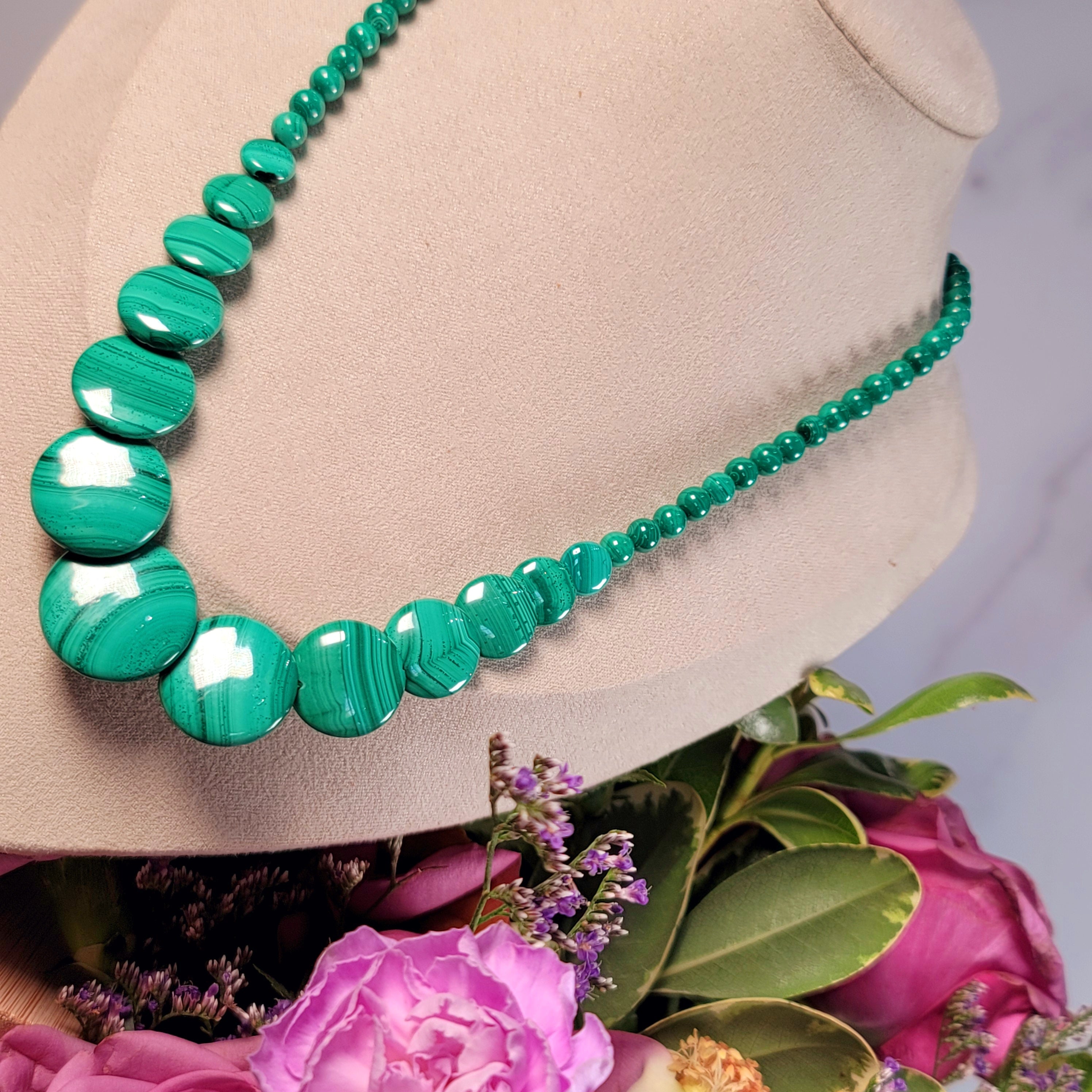 Malachite Necklace for Abundance, Protection and Transformation