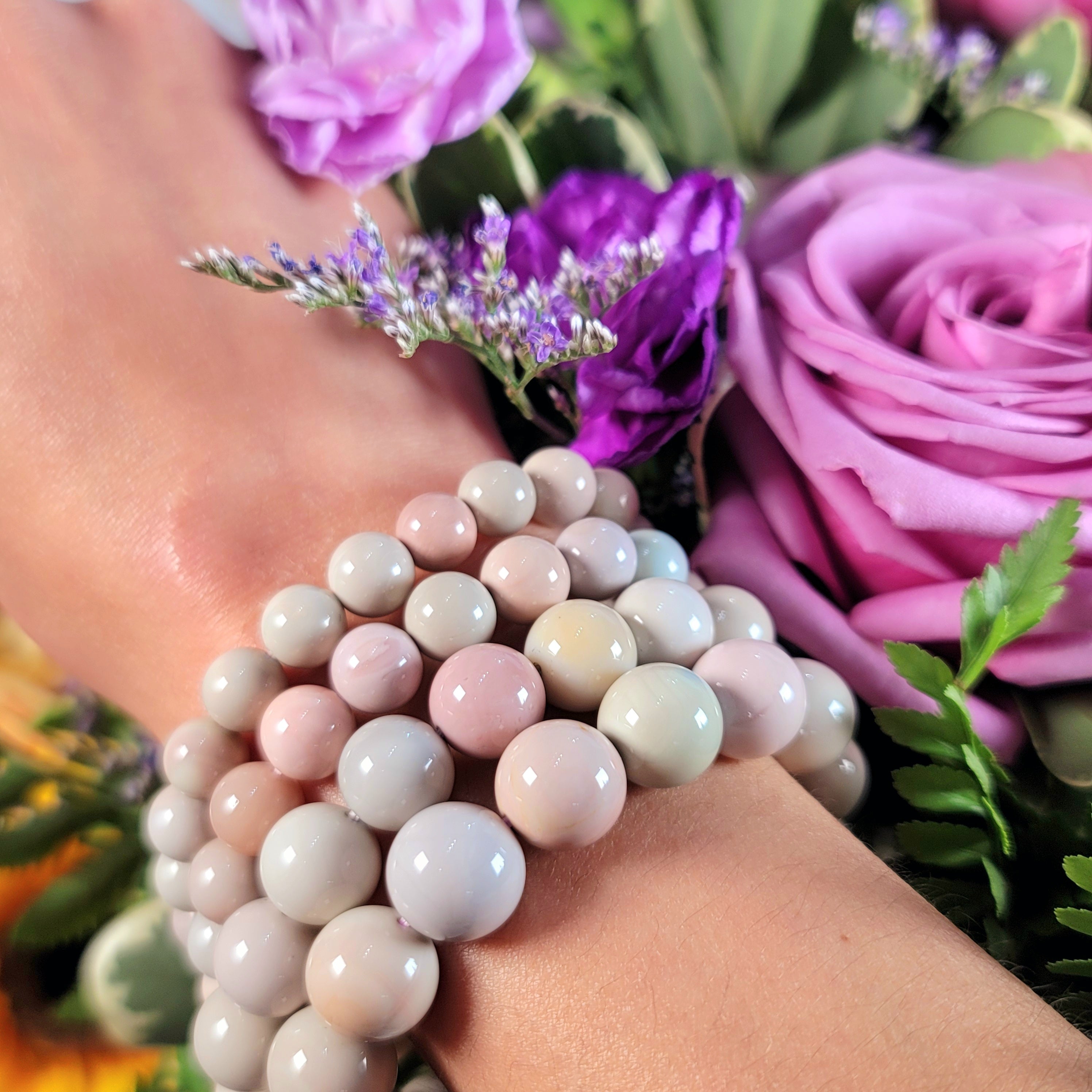 Alashan Agate Pastel Bracelet for Balancing your Body, Mind and Spirit