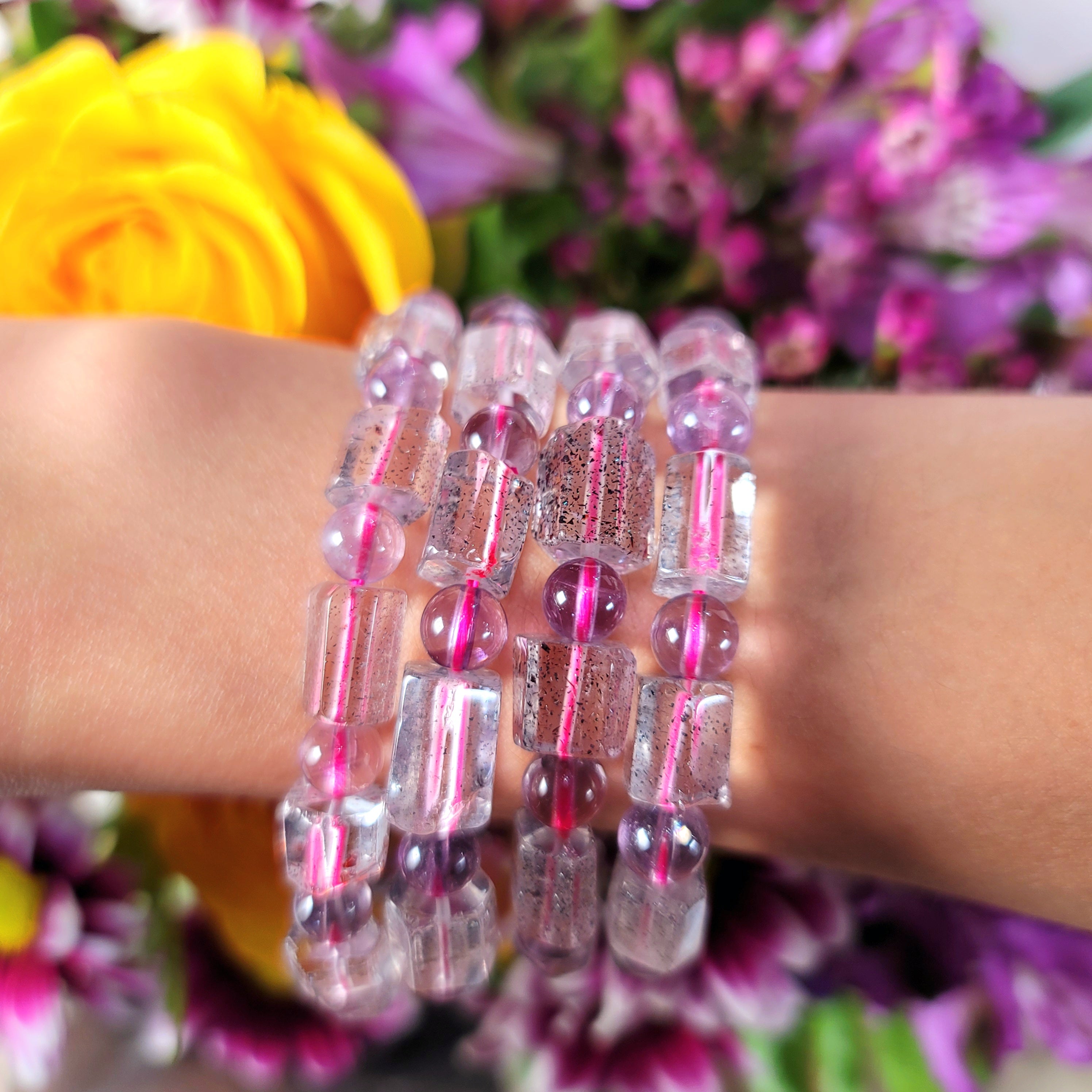 Super 7 Free Form Bracelet (High Quality) for Creating Your Dream Life and Intuition