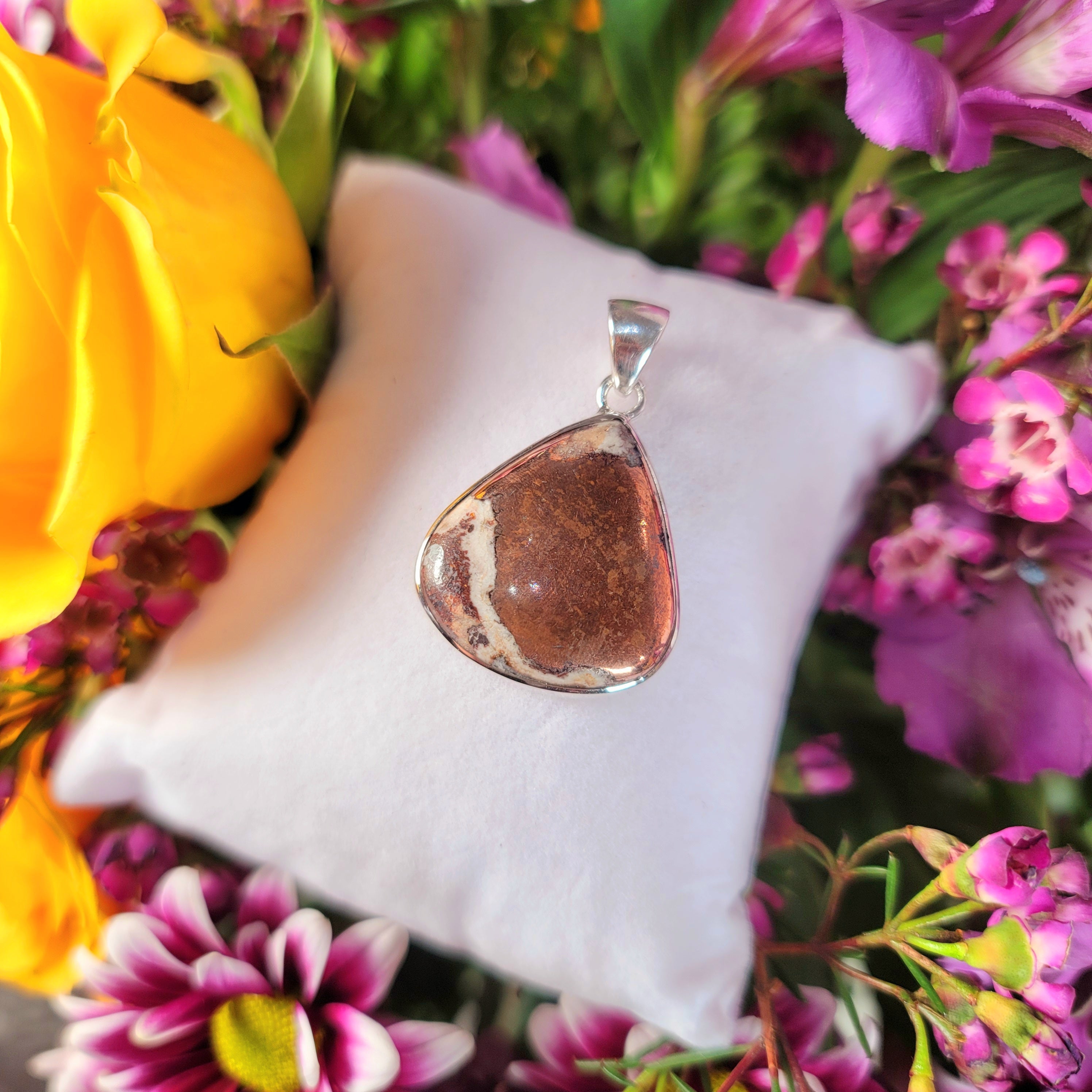 Copper with Dolomite Pendant for Manifesting through Visualization and Breaking through Energetic Blockages