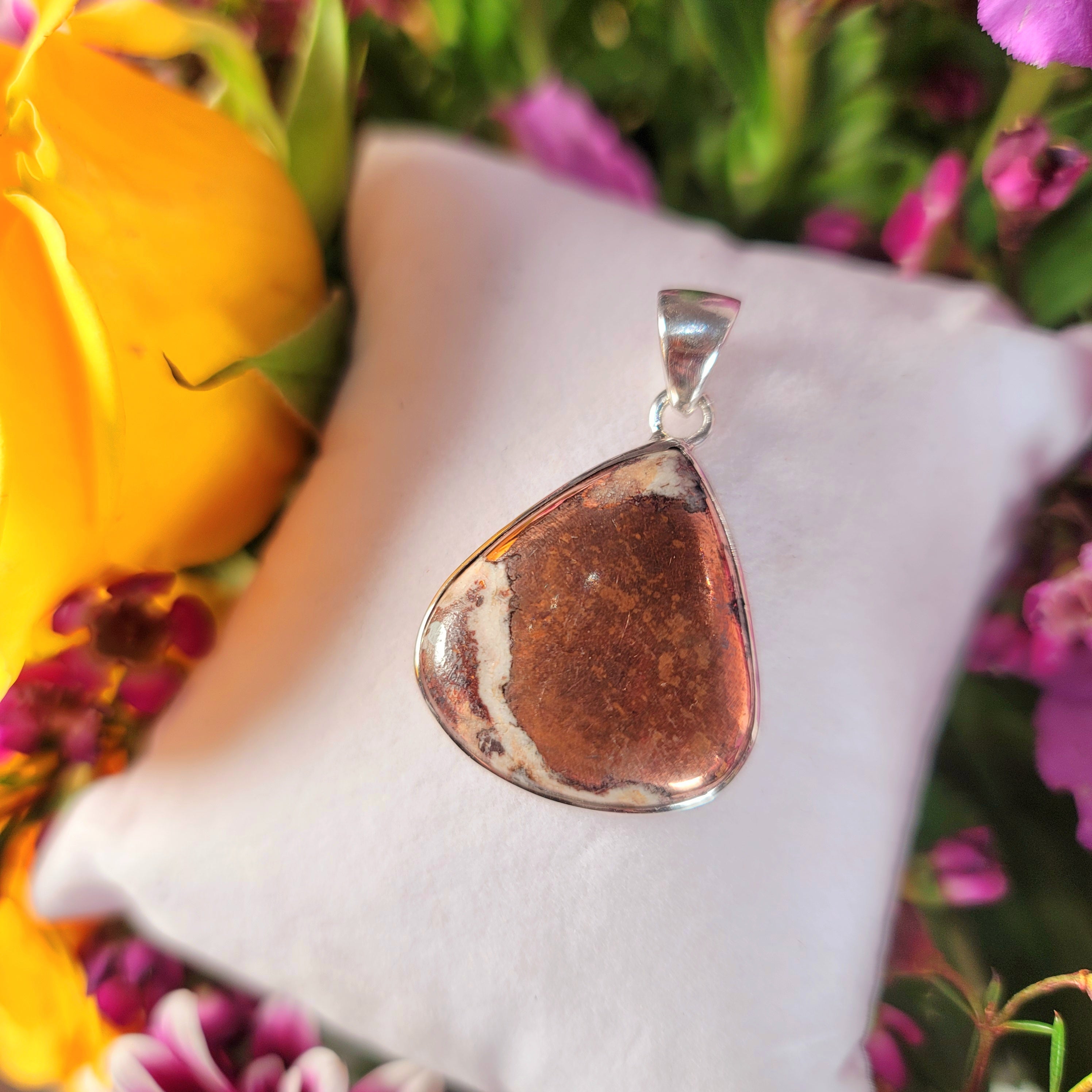 Copper with Dolomite Pendant for Manifesting through Visualization and Breaking through Energetic Blockages