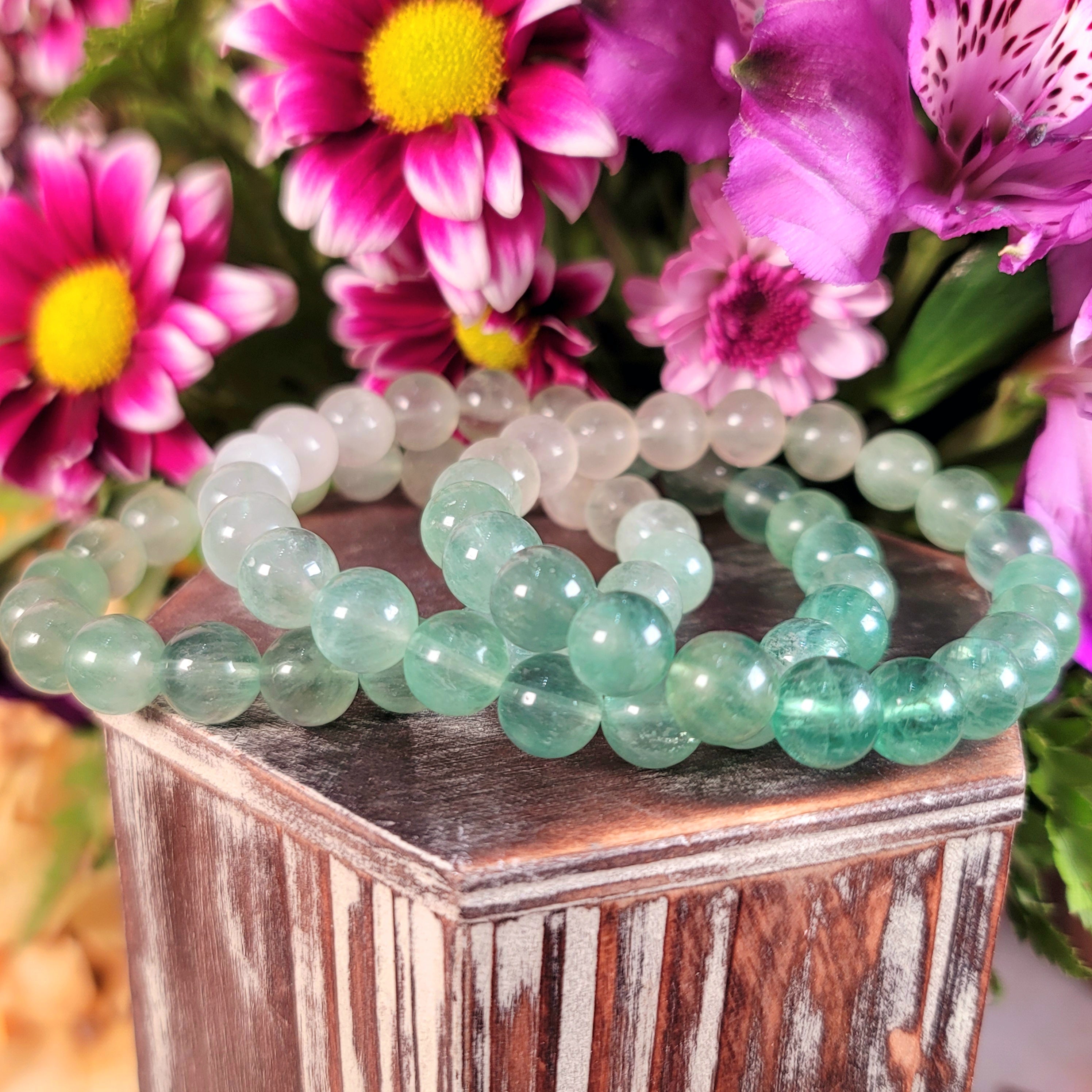 Green Fluorite Waterfall Bracelet for Focus, Learning and Releasing