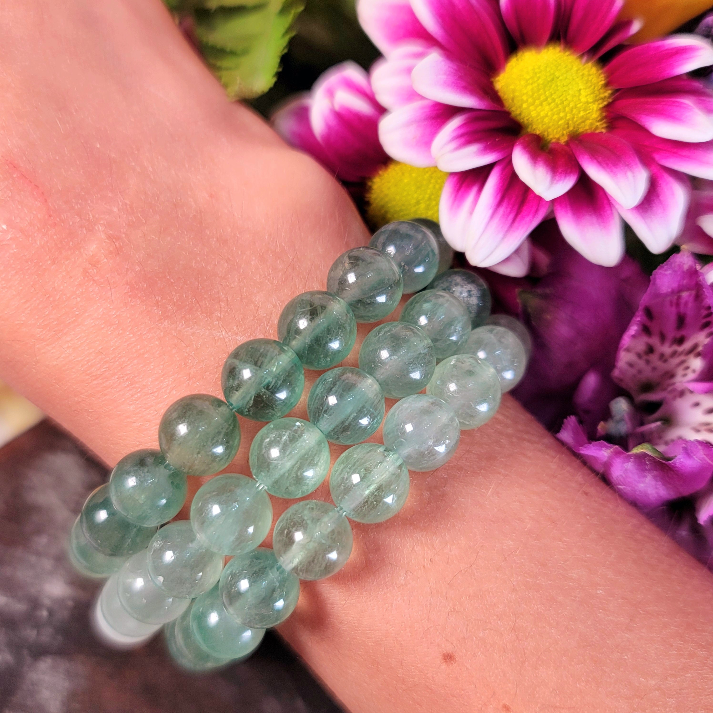Green Fluorite Waterfall Bracelet for Focus, Learning and Releasing