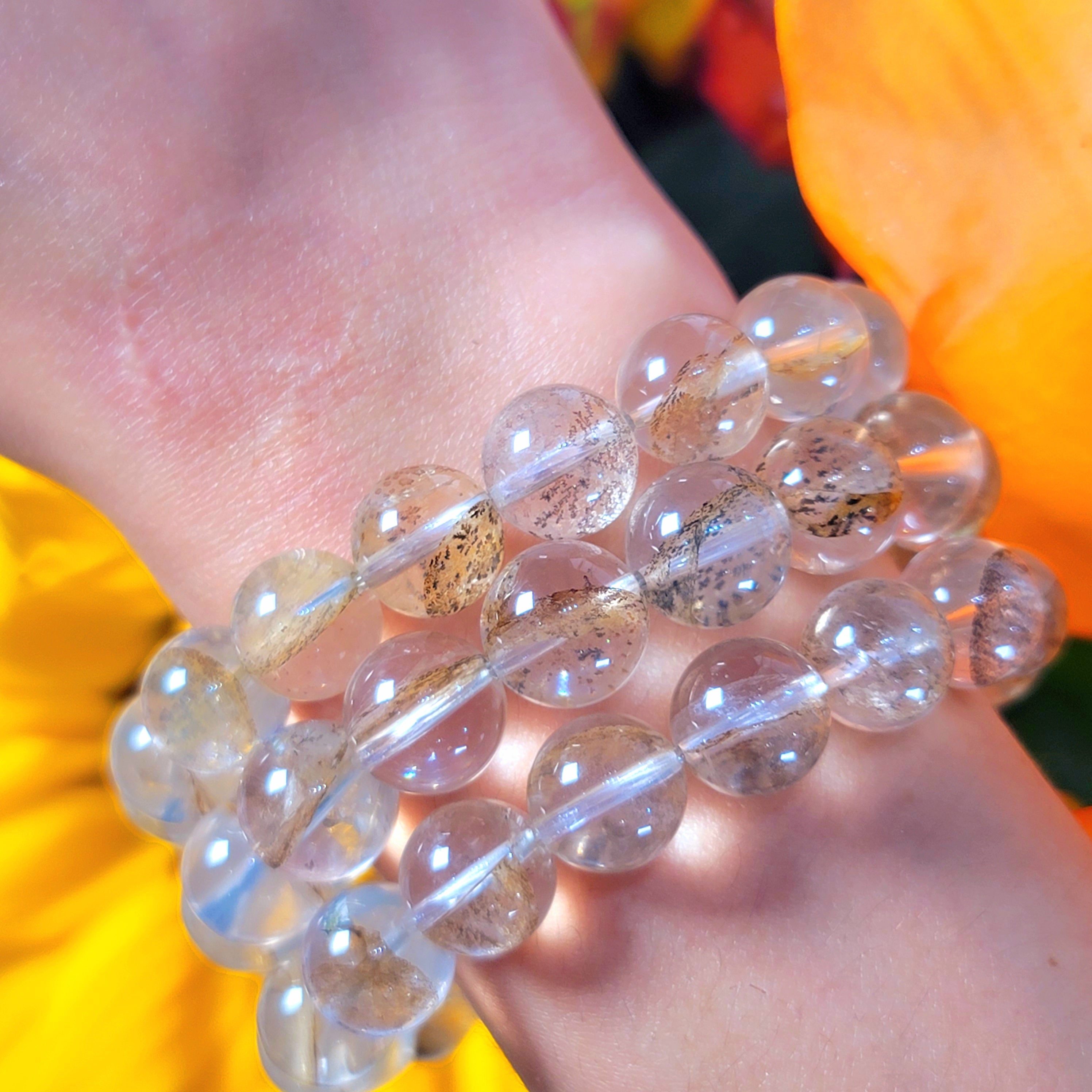 Dendritic Golden Healer Quartz Bracelet (High Quality) for Spiritual Transformation