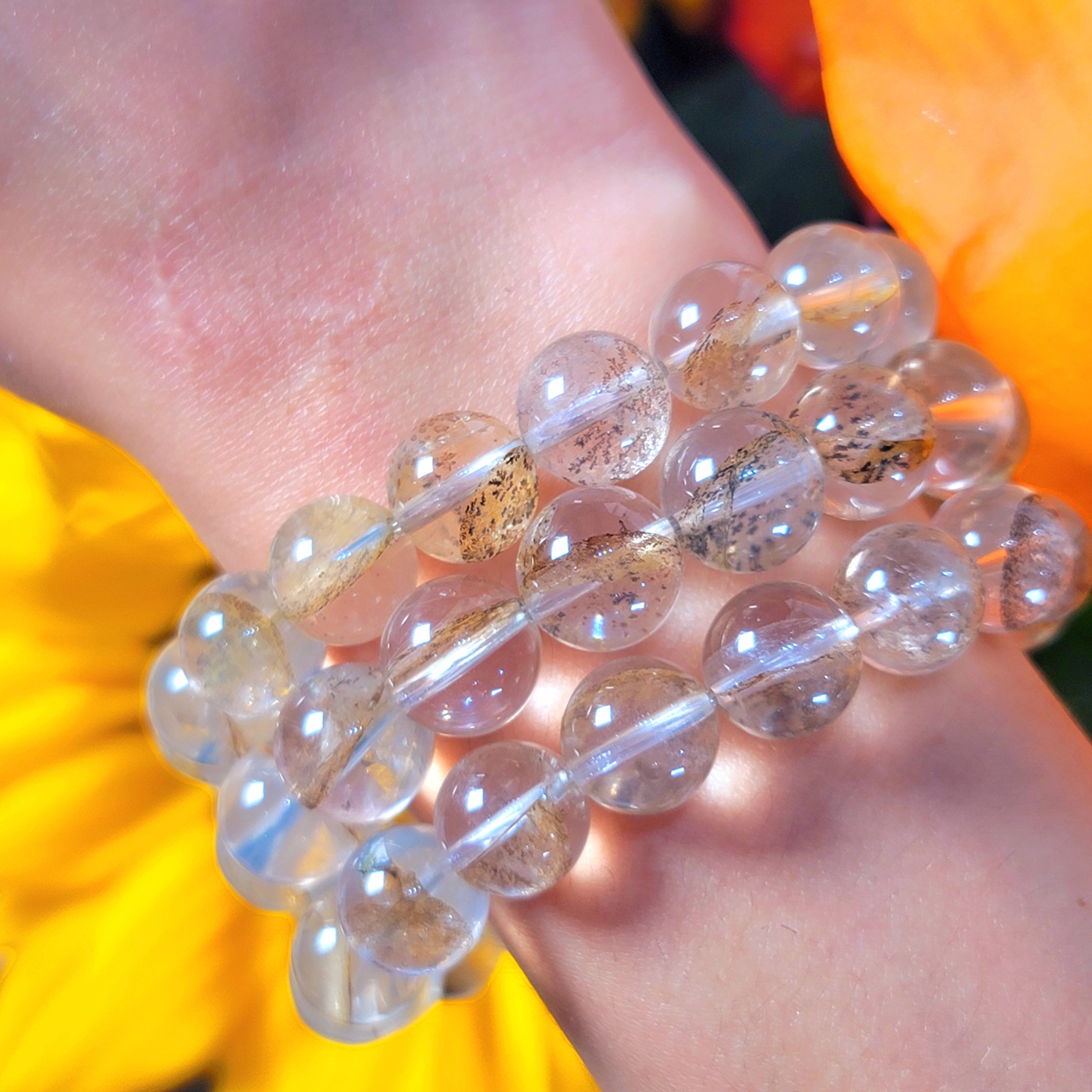 Dendritic Golden Healer Quartz Bracelet (High Quality) for Spiritual Transformation