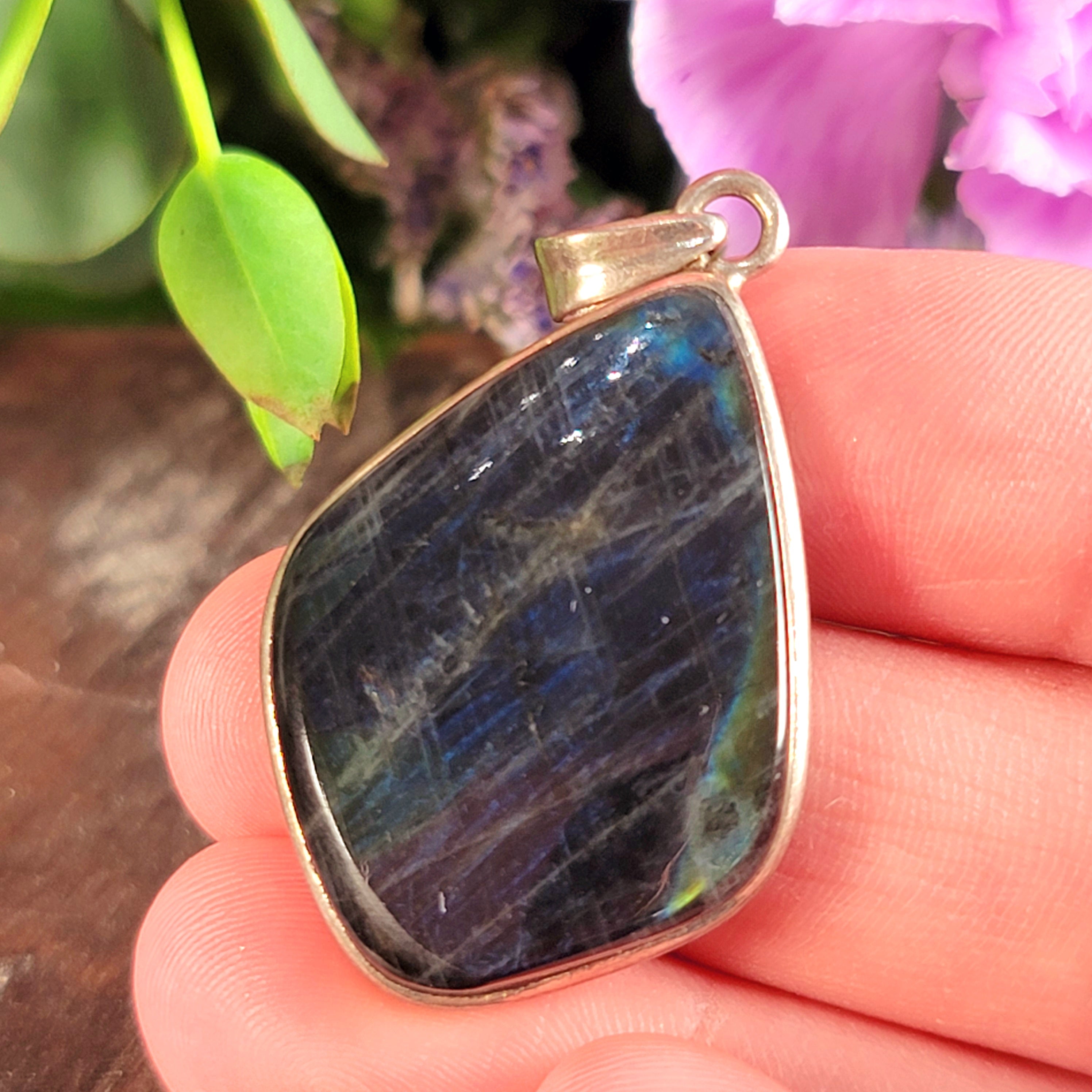 Spectrolite Pendant .925 Silver for Intuition, Magic and Transformation