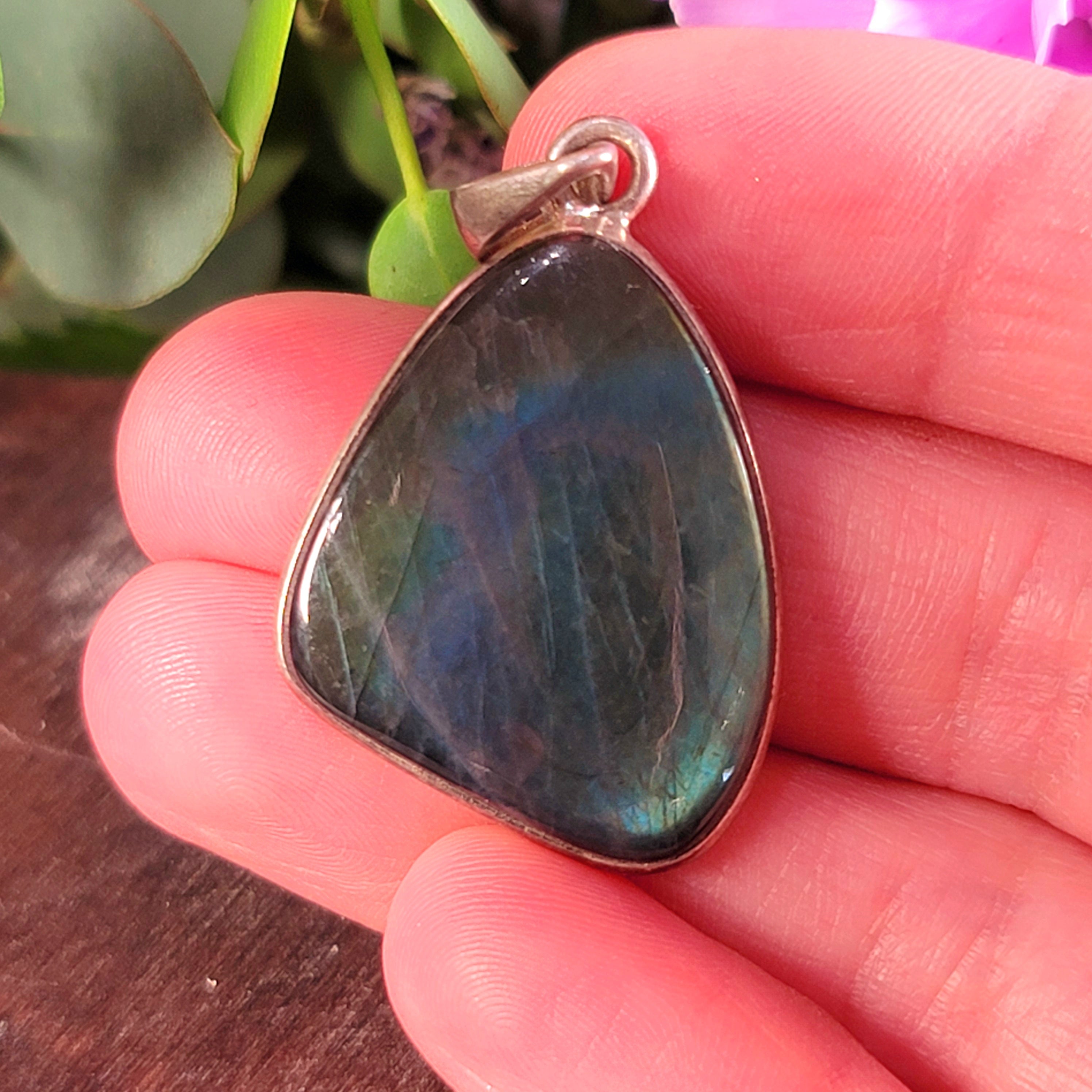 Spectrolite Pendant .925 Silver for Intuition, Magic and Transformation