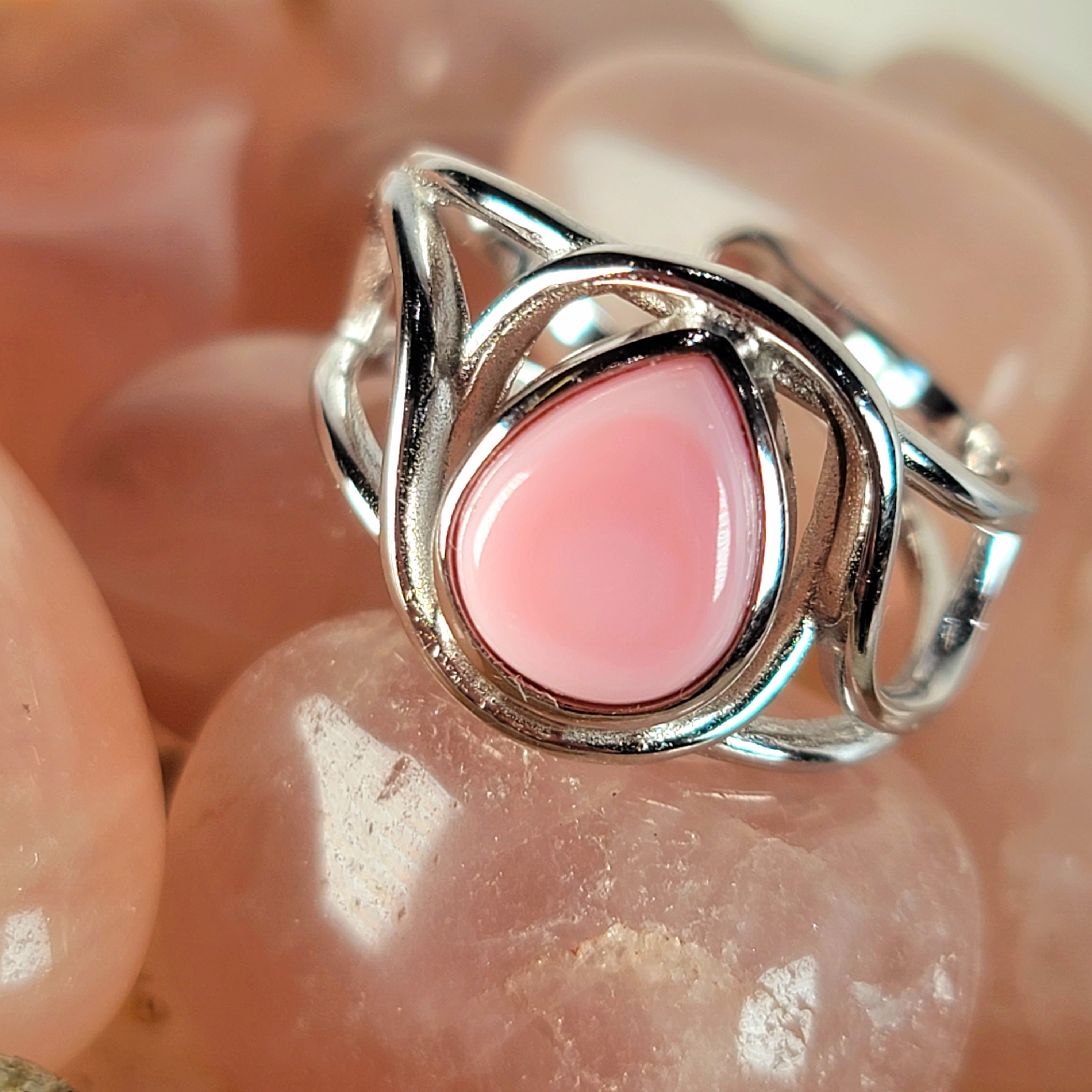 Conch Shell Adjustable Finger Cuff Ring .925 Silver for Purifying Your ...