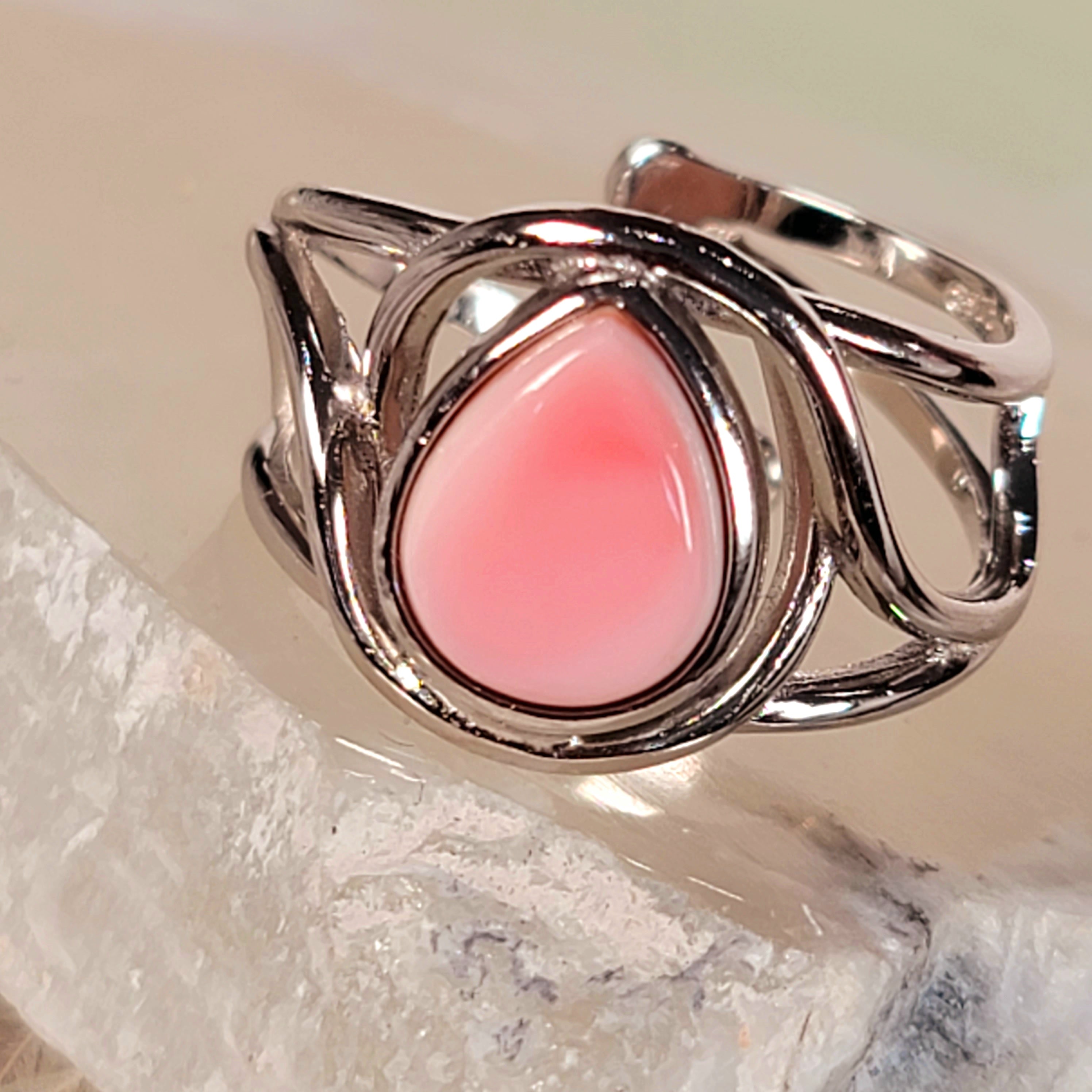 Conch Shell Adjustable Finger Cuff Ring .925 Silver for Purifying Your ...