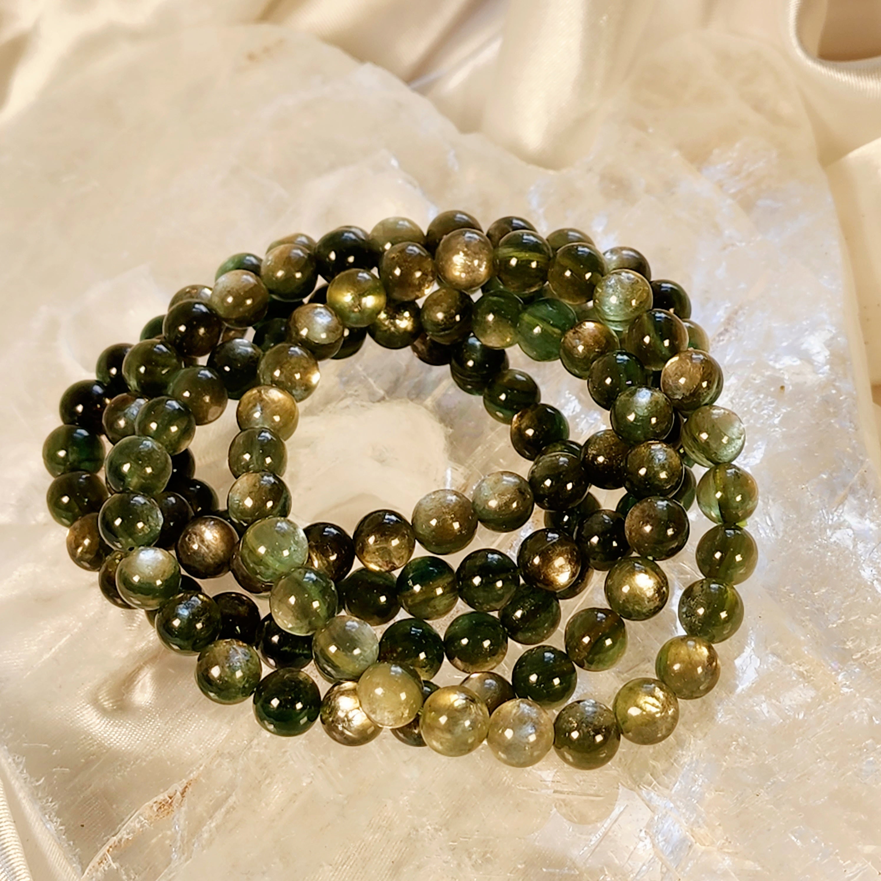 Fuschite Bracelet (Gem Grade) for Emotional and Physical Healing