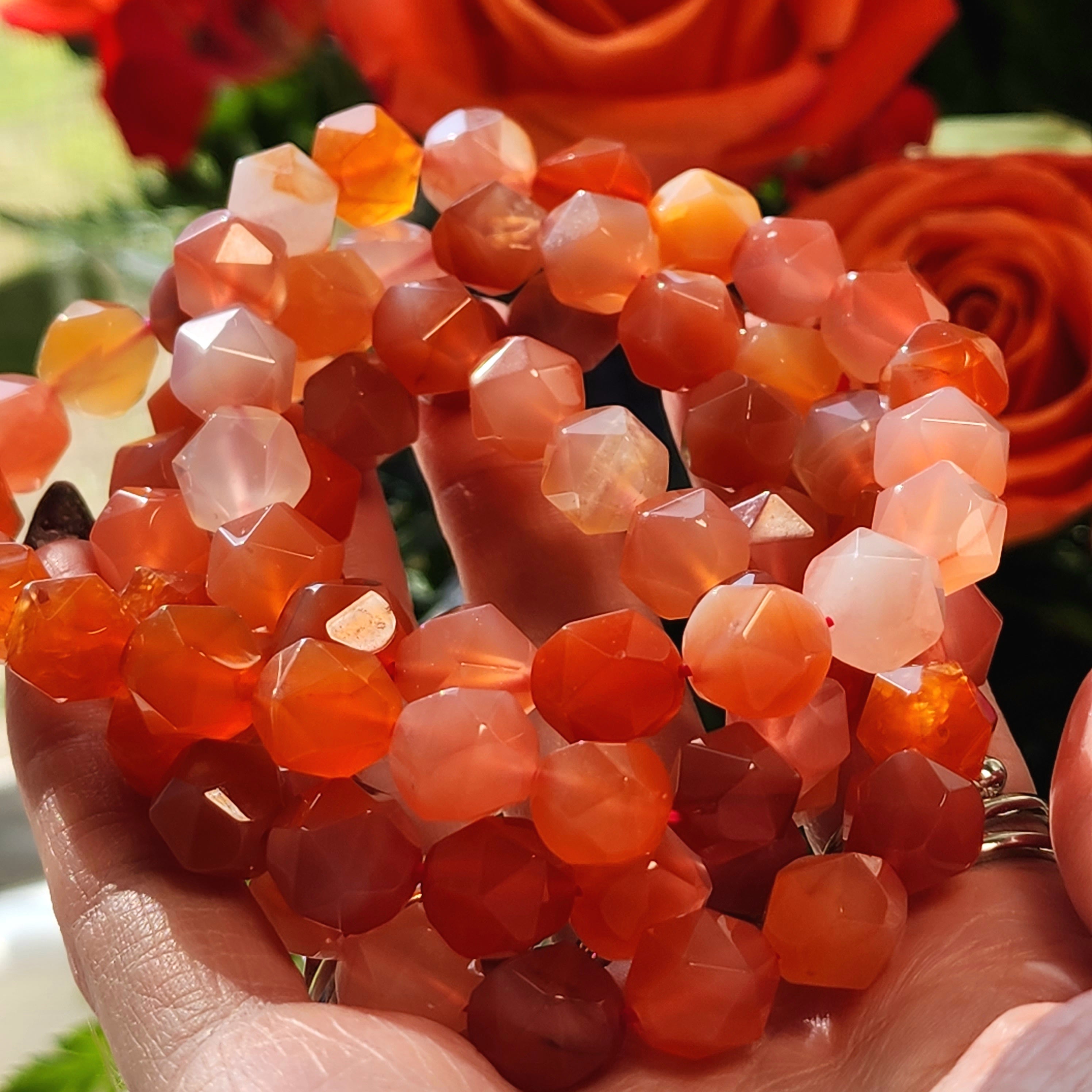 Yanyuan Agate Star Faceted Bracelet for Achieving Goals, Confidence and Health