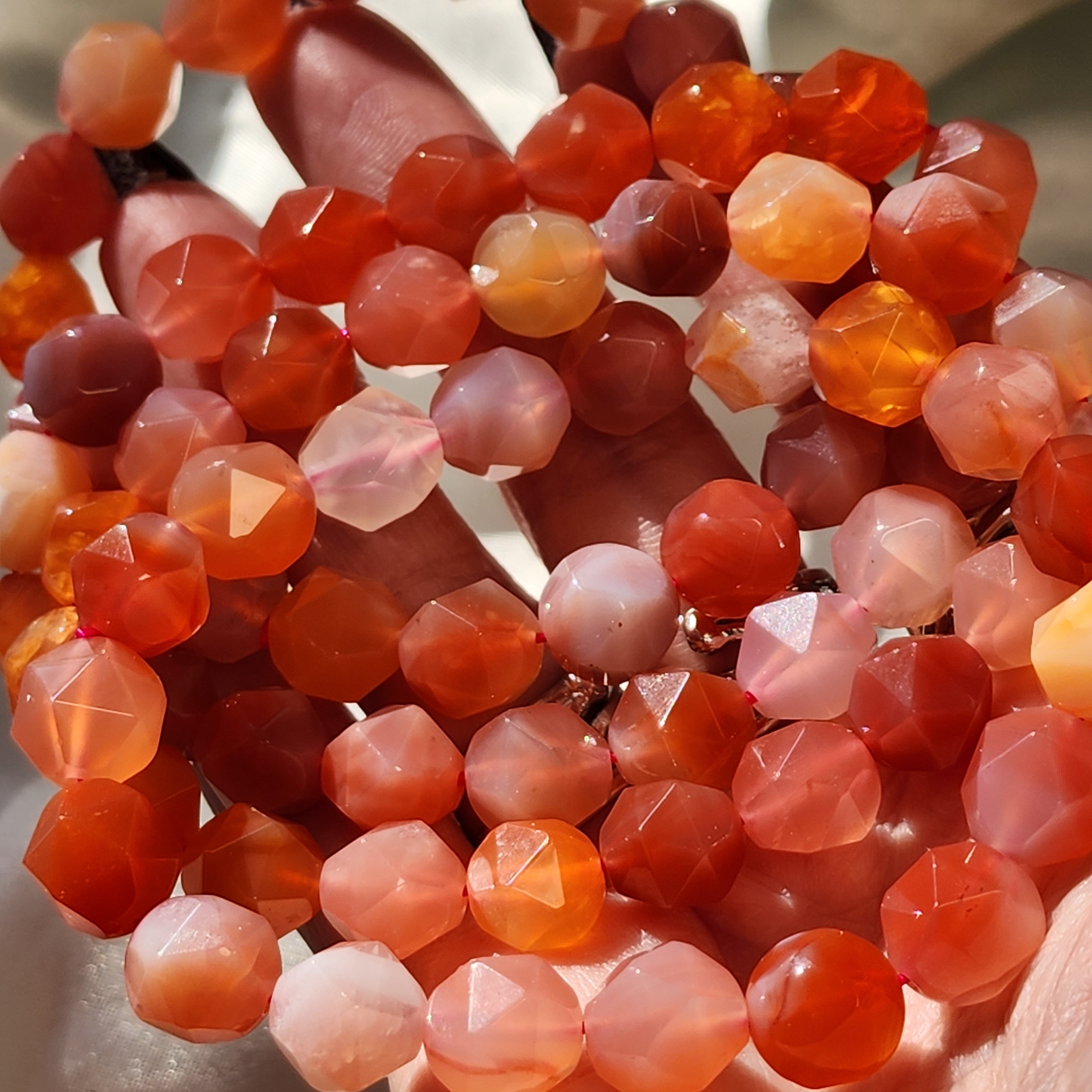 Yanyuan Agate Star Faceted Bracelet for Achieving Goals, Confidence and Health