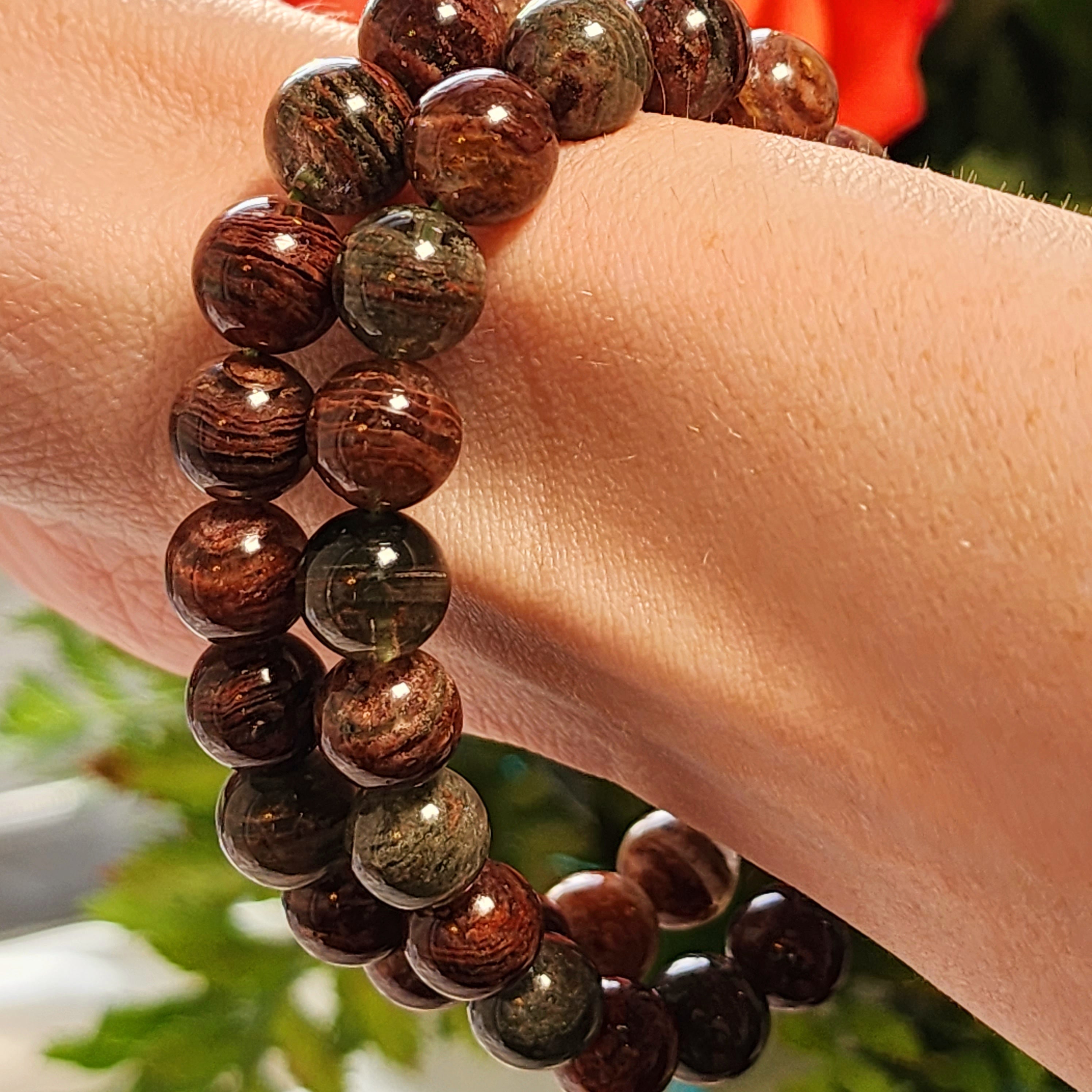 Amphibole Thousand Layer Quartz Bracelet for Angelic Connection, Joy and Love