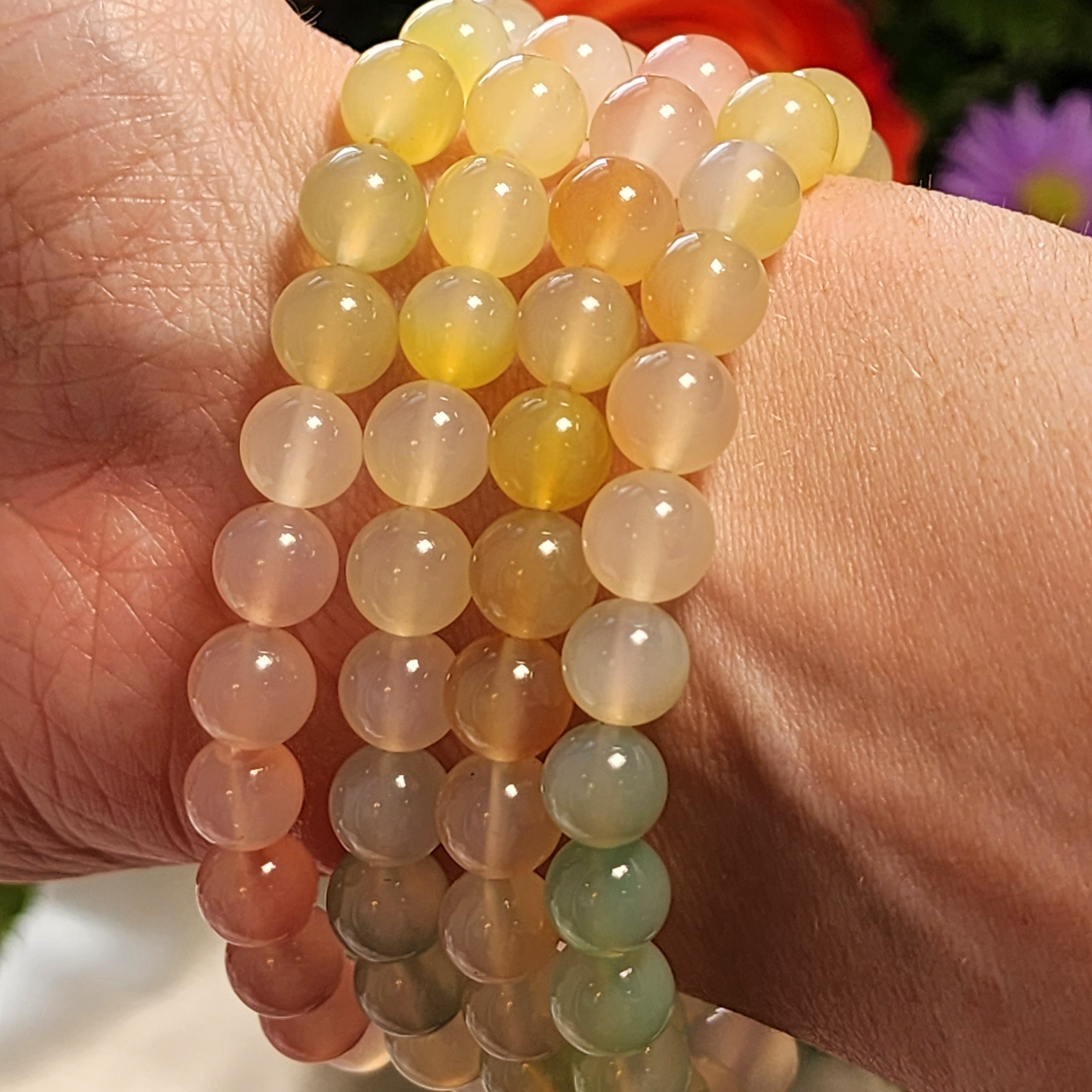 Rainbow Agate Bracelet for Joy, Positivity and Protection