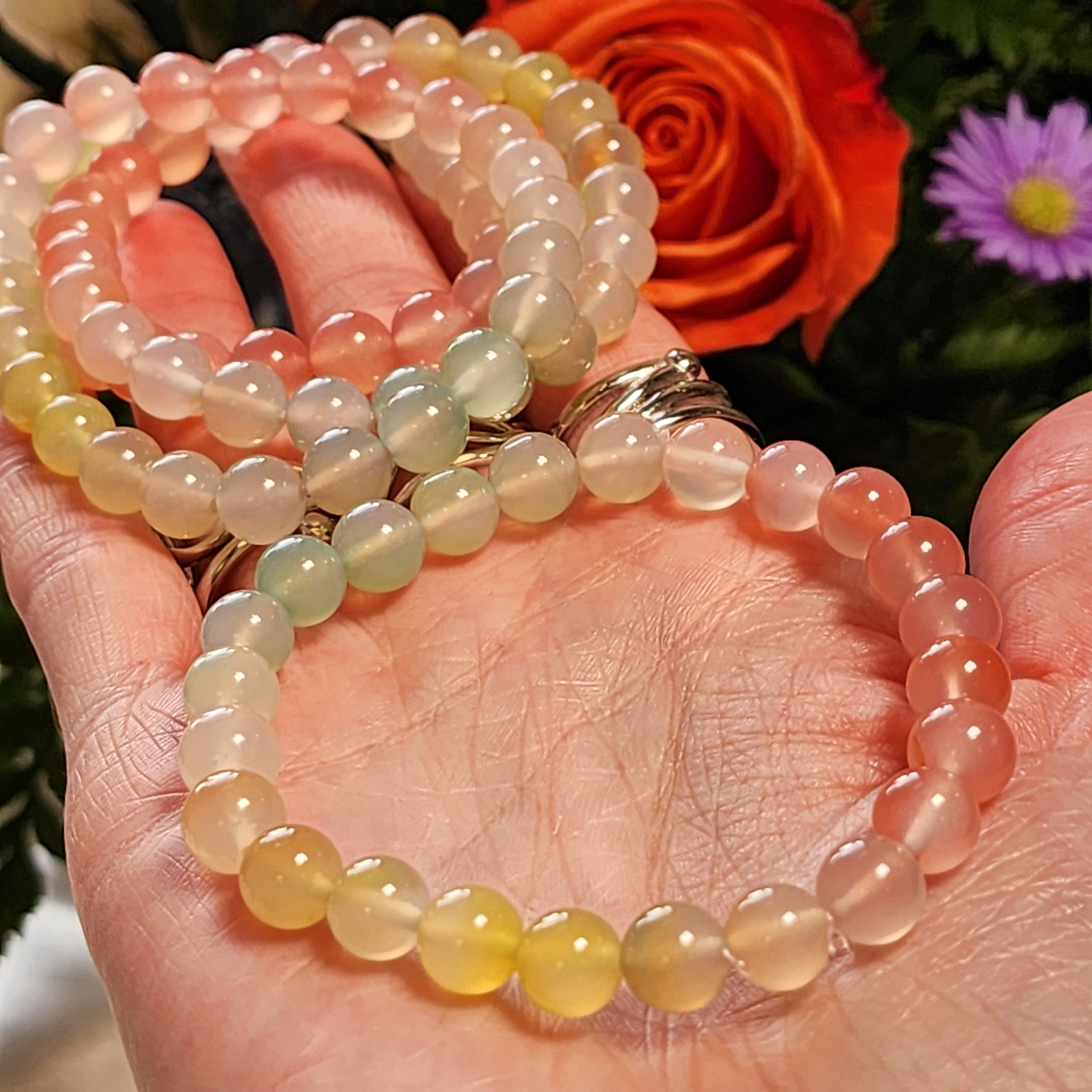 Rainbow Agate Bracelet for Joy, Positivity and Protection