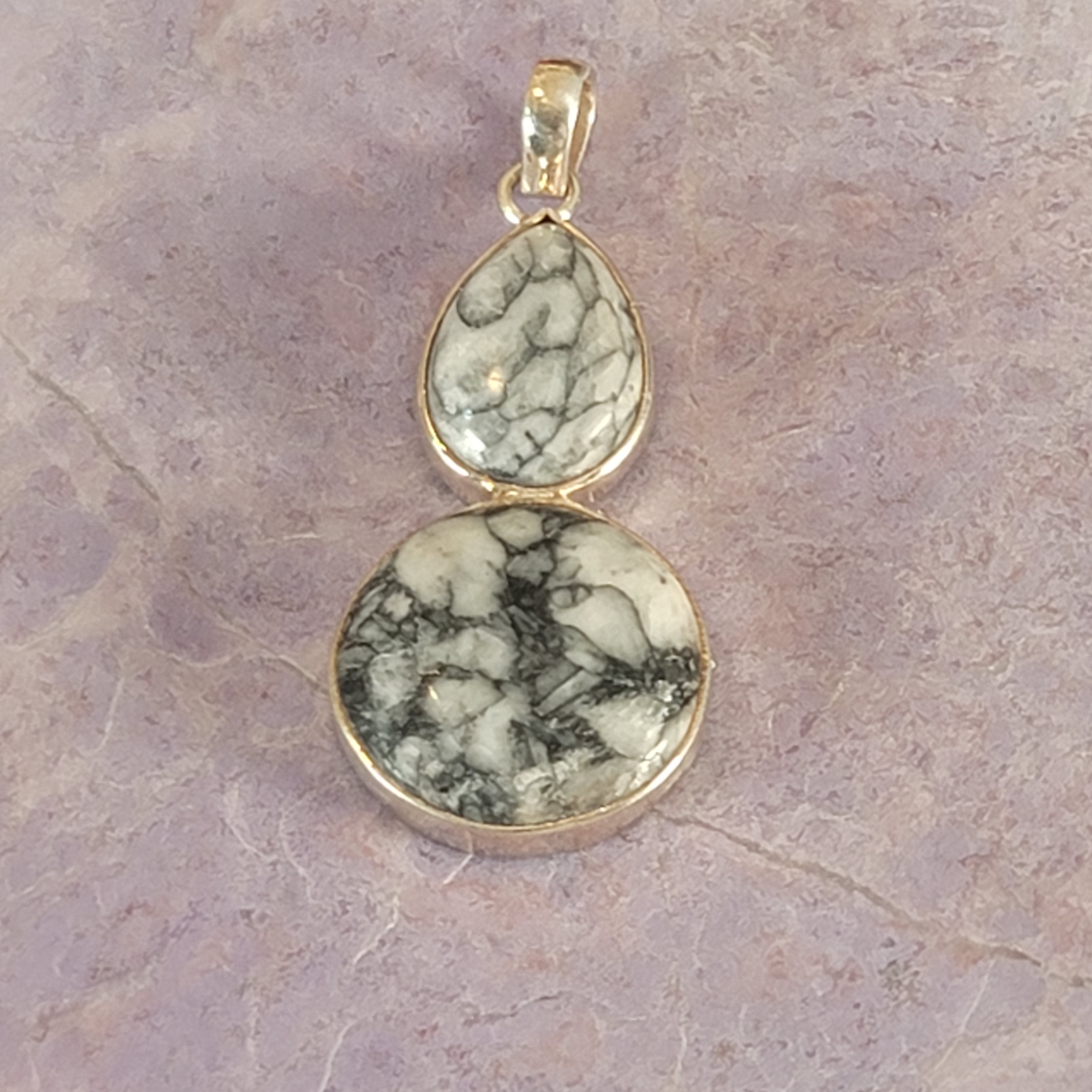 Pinolite Pendant .925 Silver