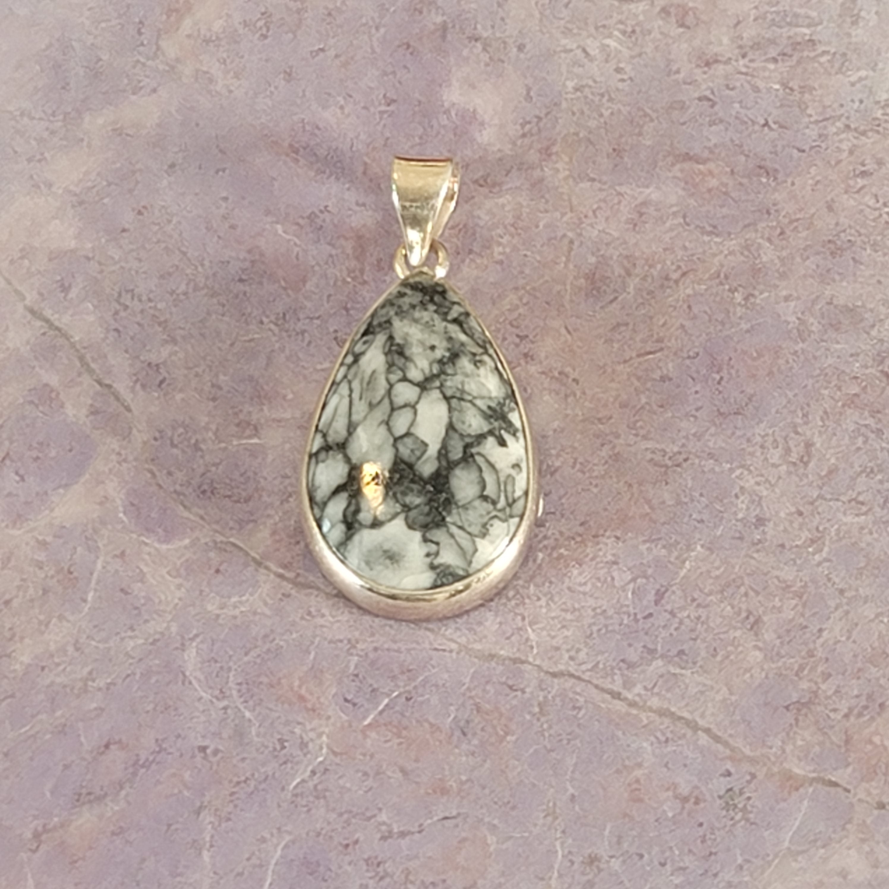 Pinolite Pendant .925 Silver