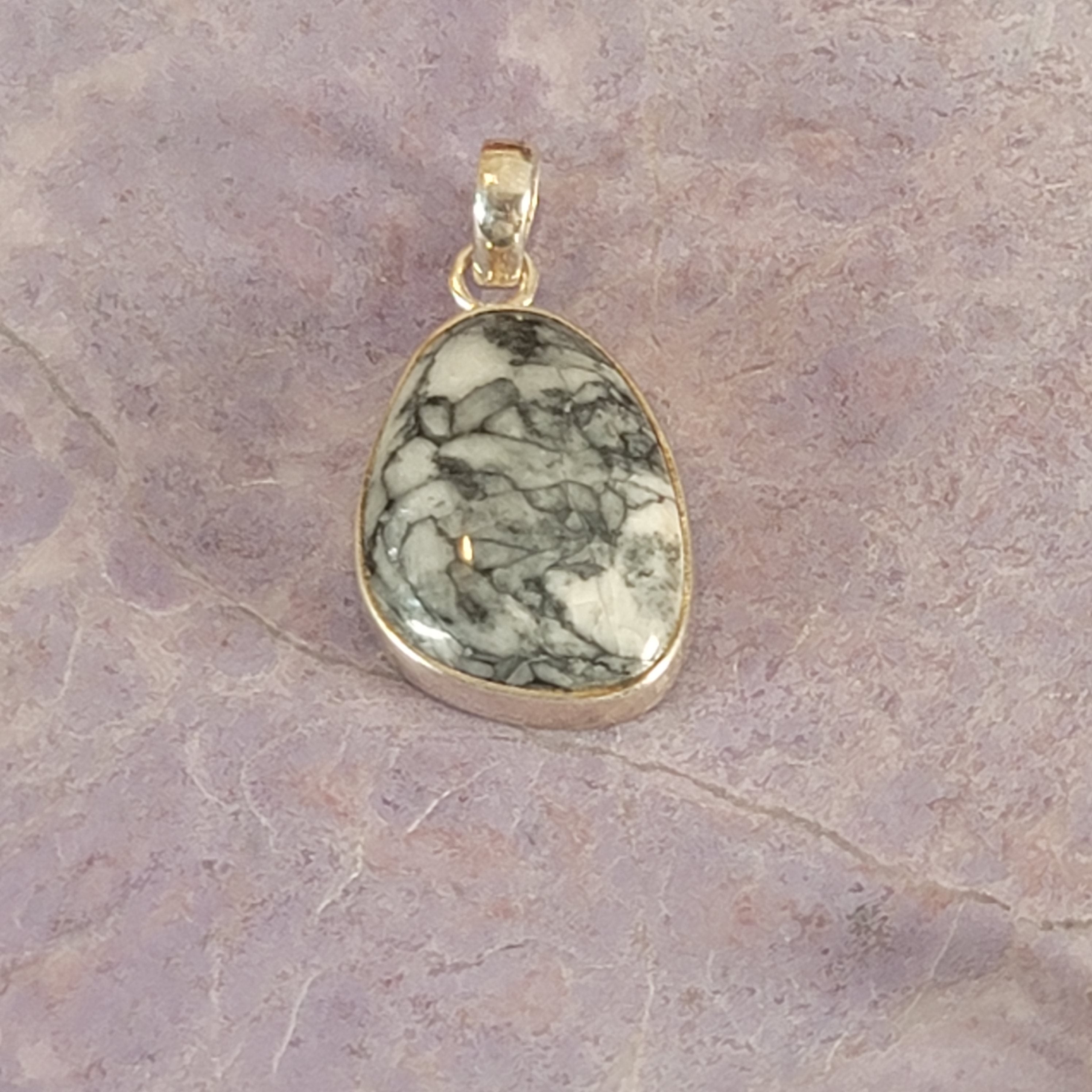 Pinolite Pendant .925 Silver