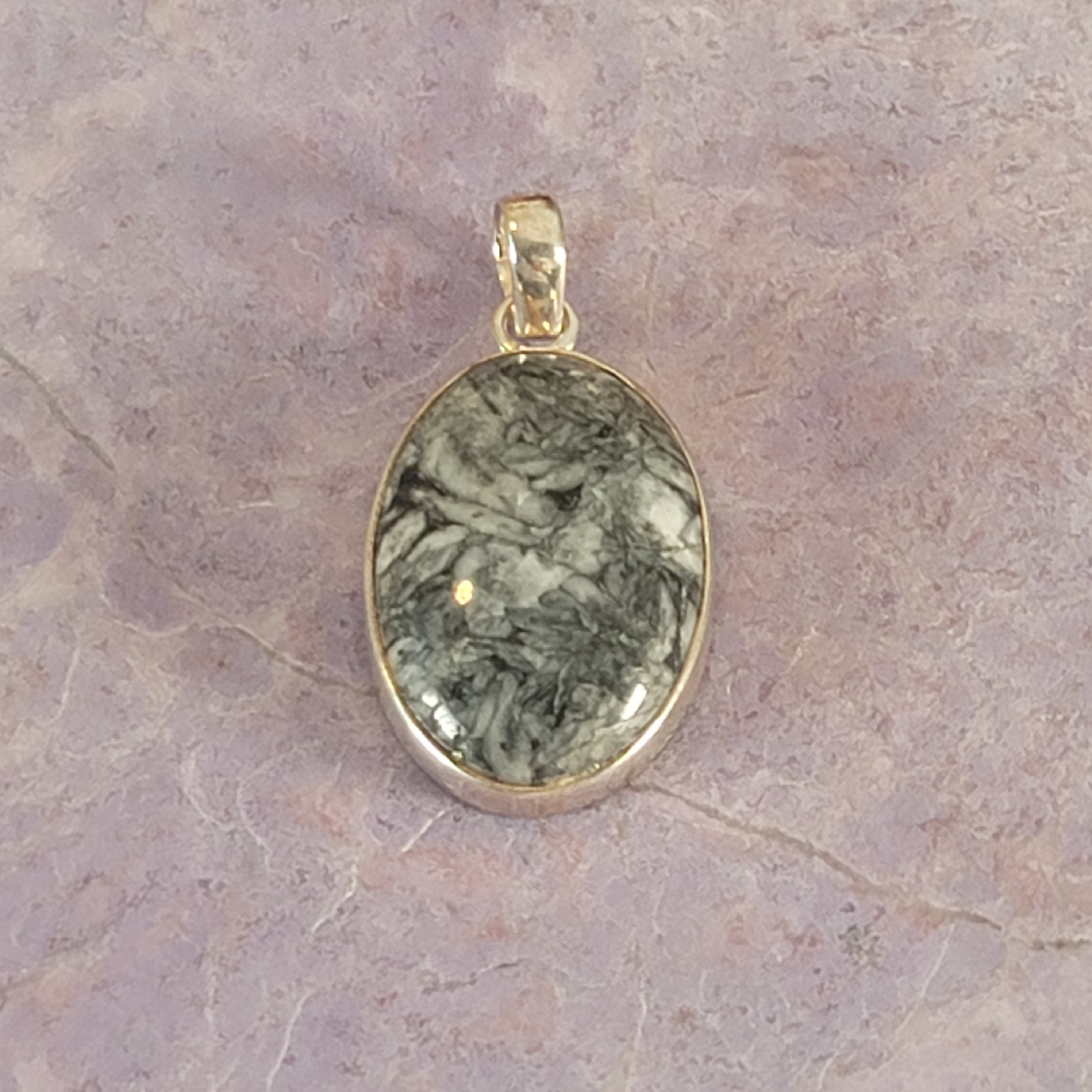 Pinolite Pendant .925 Silver