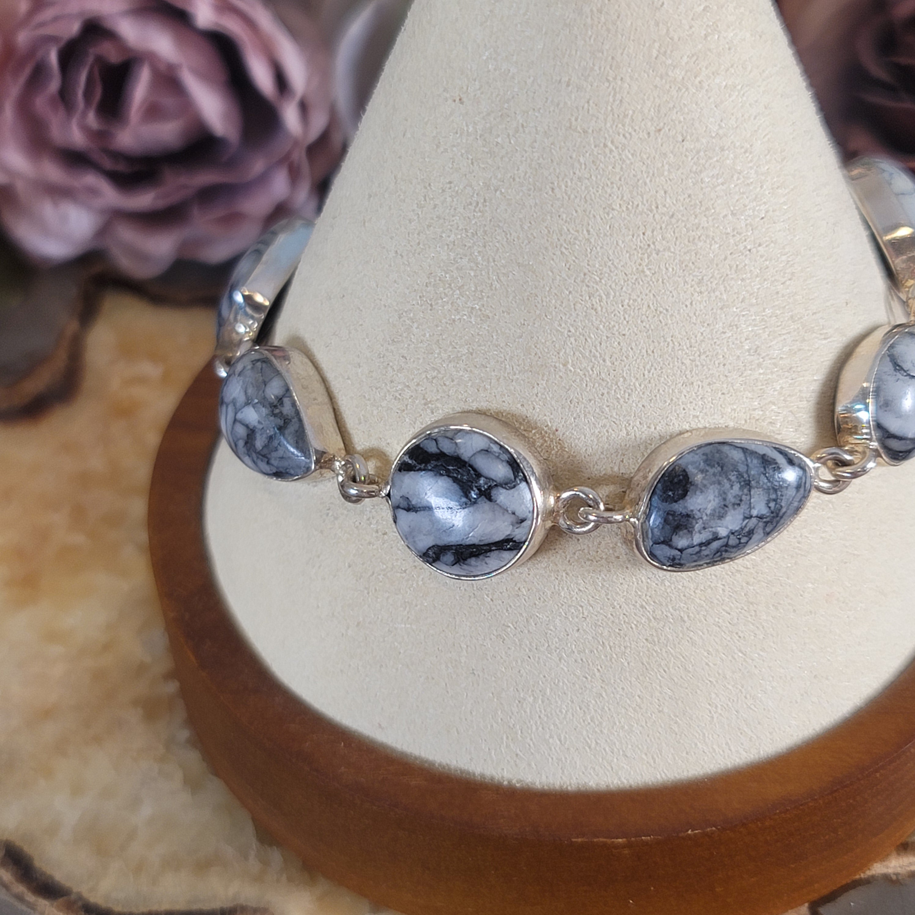 Pinolite Bracelet .925 Silver