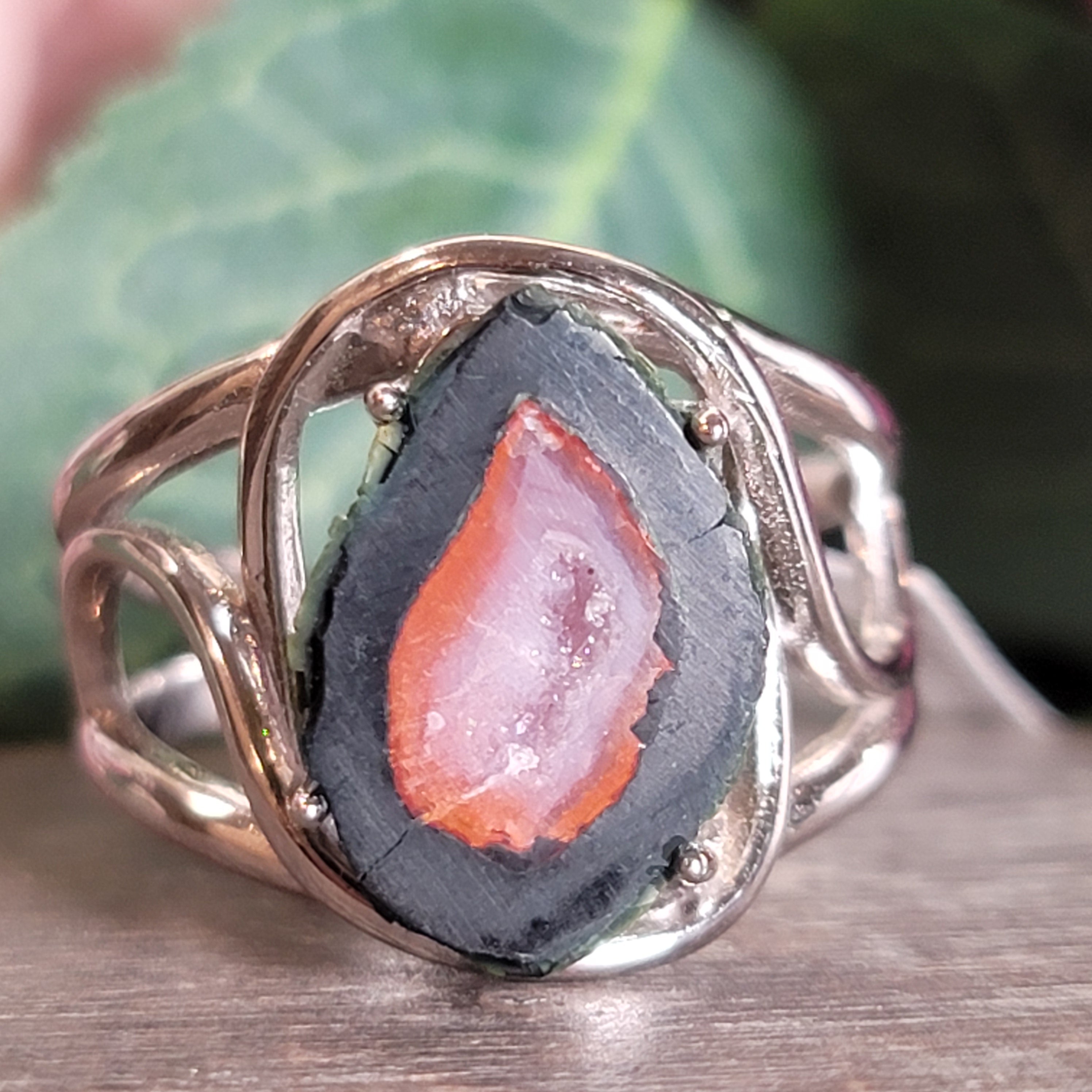 Tabasco Geode Cuff Ring .925 Silver