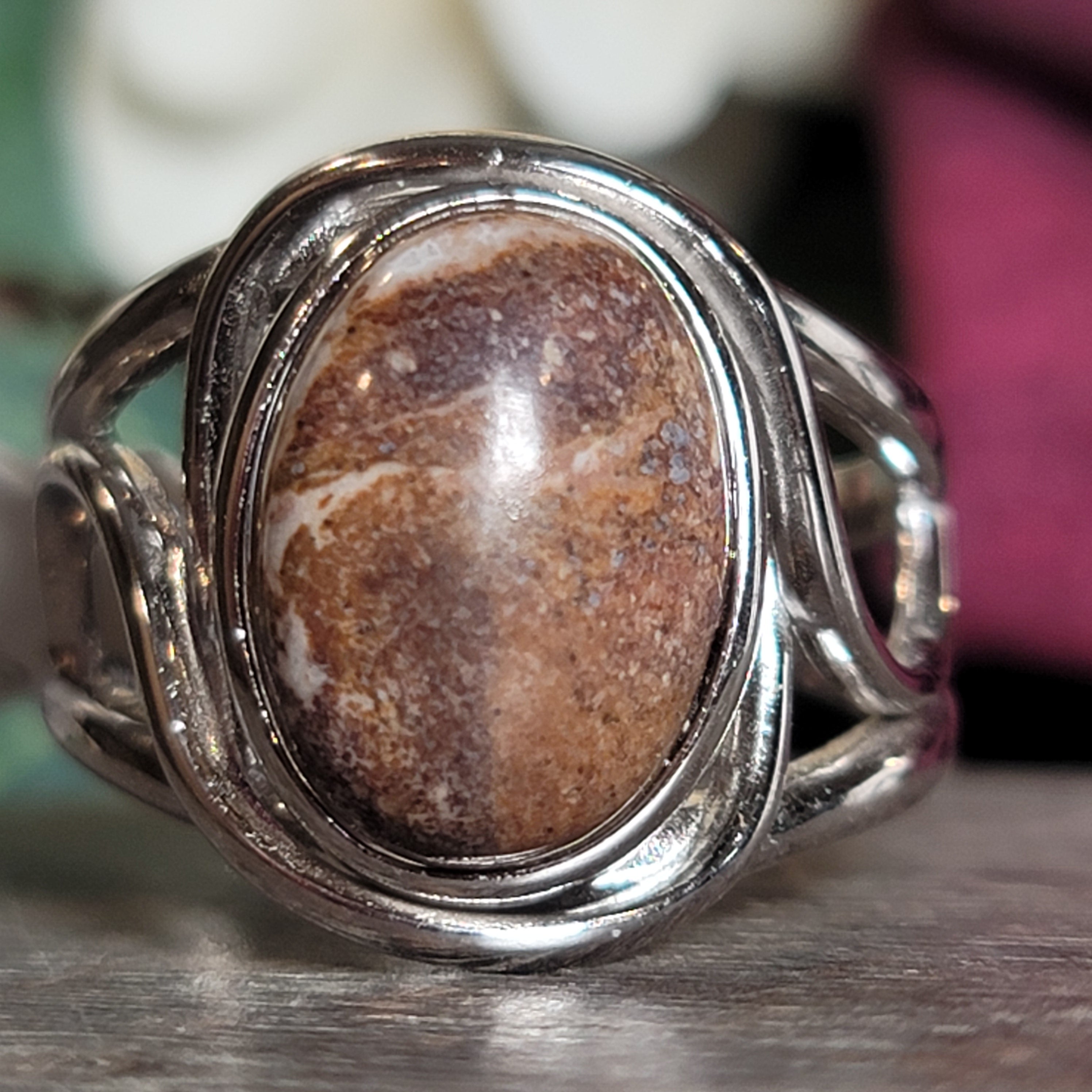 Wild Horse Cuff Ring .925 Silver for Grounding, Peace and Protection