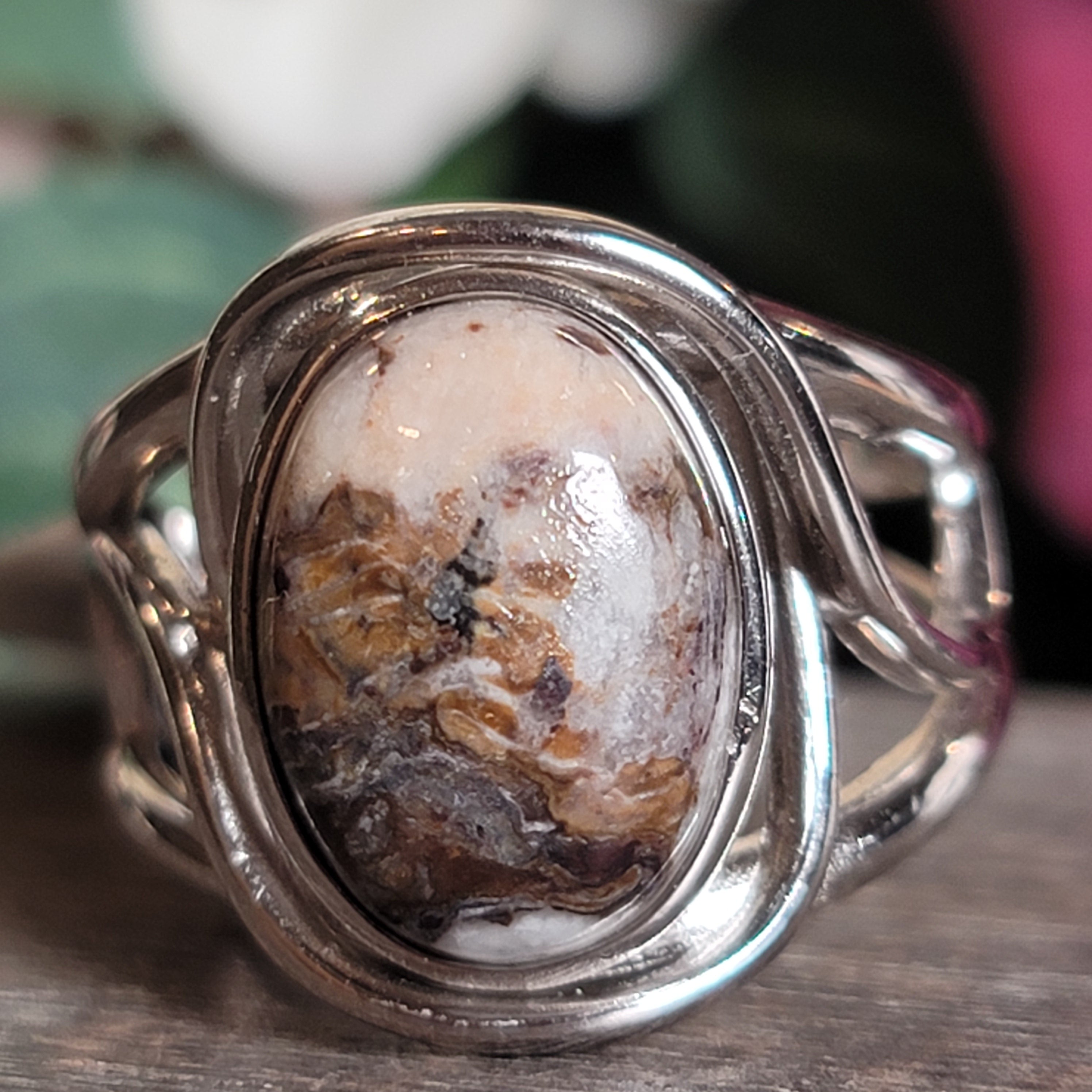 Wild Horse Cuff Ring .925 Silver for Grounding, Peace and Protection