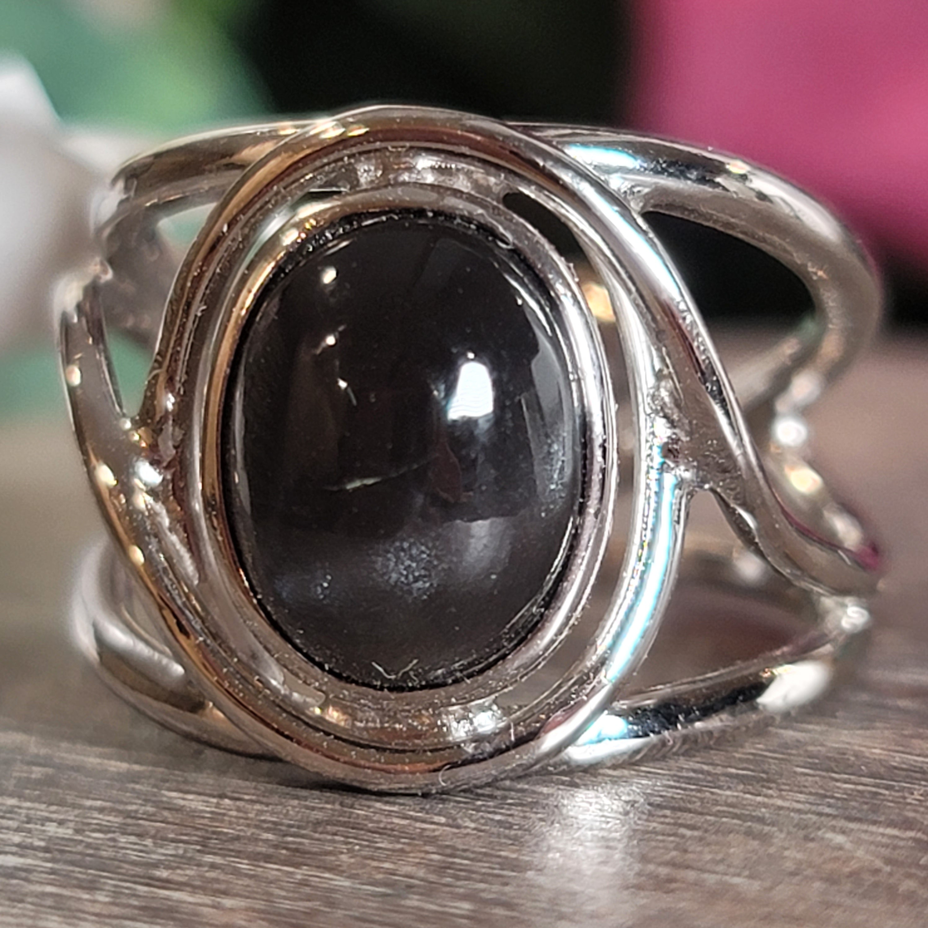 Cat's Eye Scapolite Midi Cuff Ring .925 Silver for Manifesting and Protection