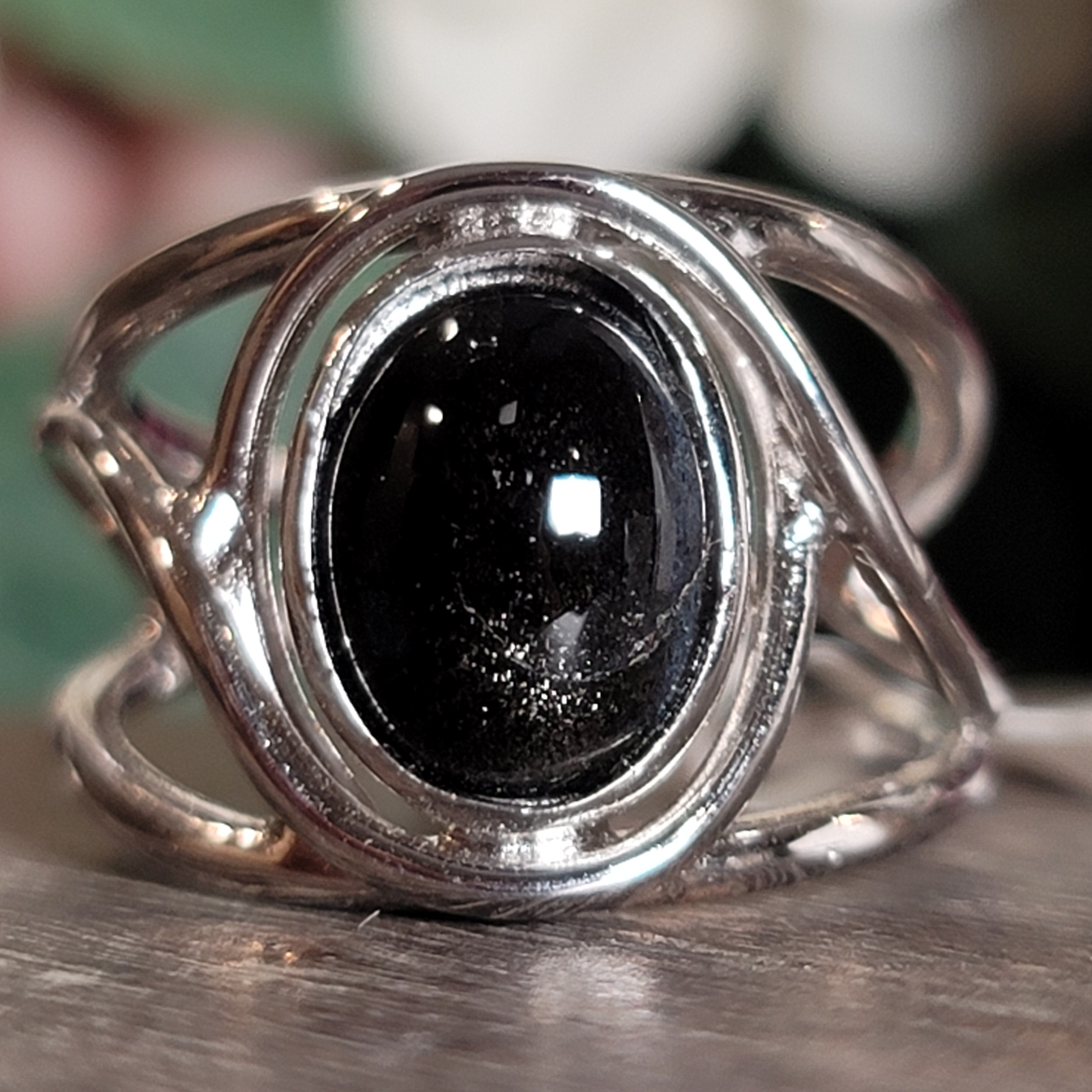 Cat's Eye Scapolite Midi Cuff Ring .925 Silver for Manifesting and Protection